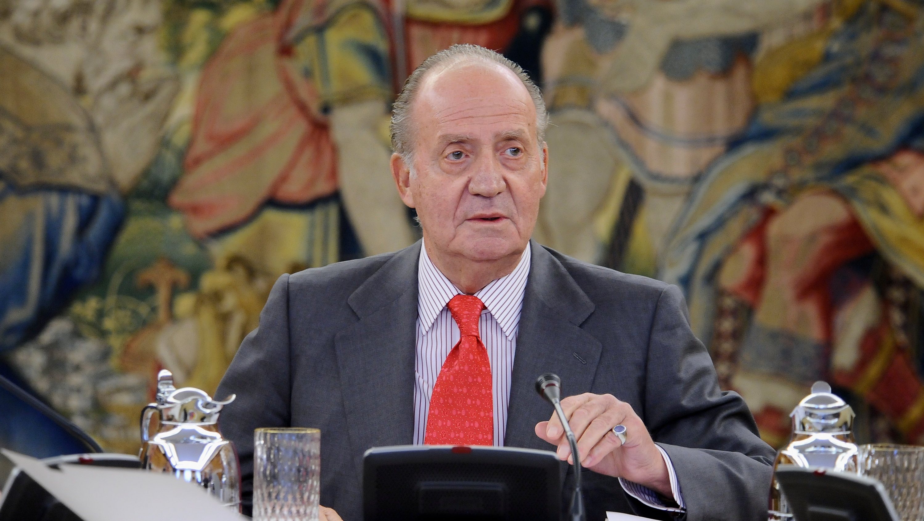 O antigo líder espanhol, o Rei Juan Carlos de Espanha