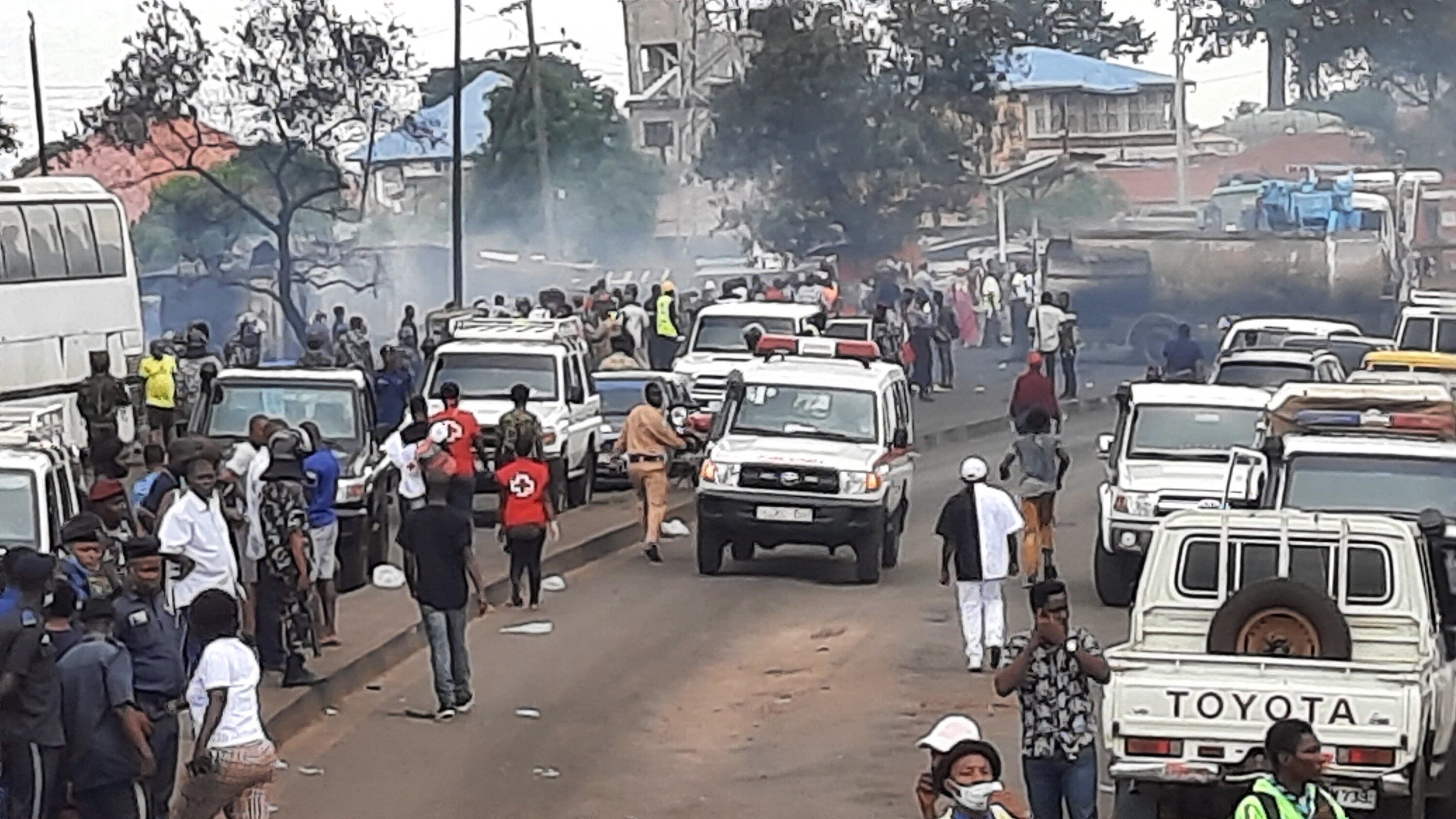 Fuel tanker explosion in Sierra Leone kills dozens