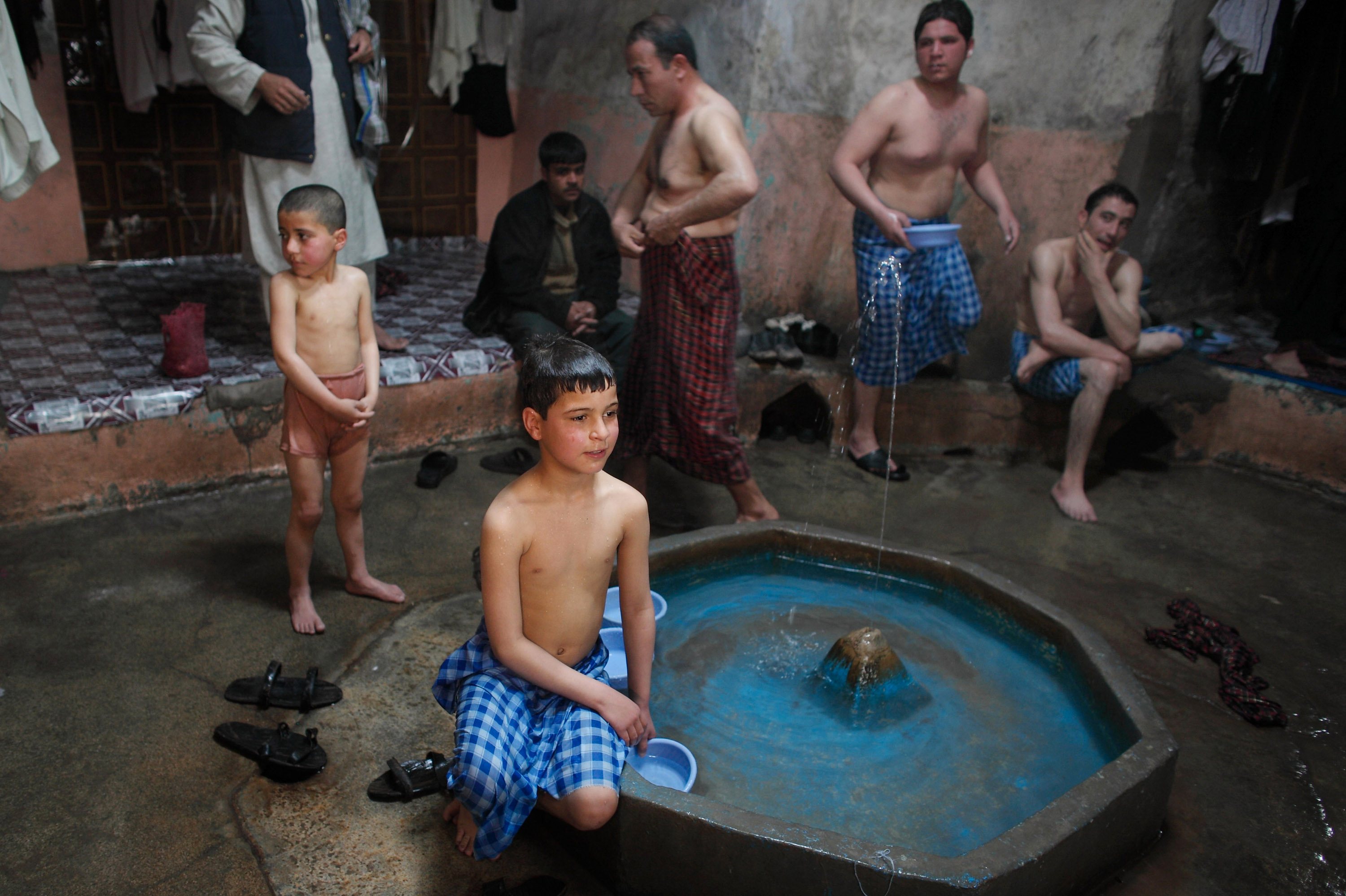 Banhos públicos, ou hammams, em Herat, no norte do Afeganistão