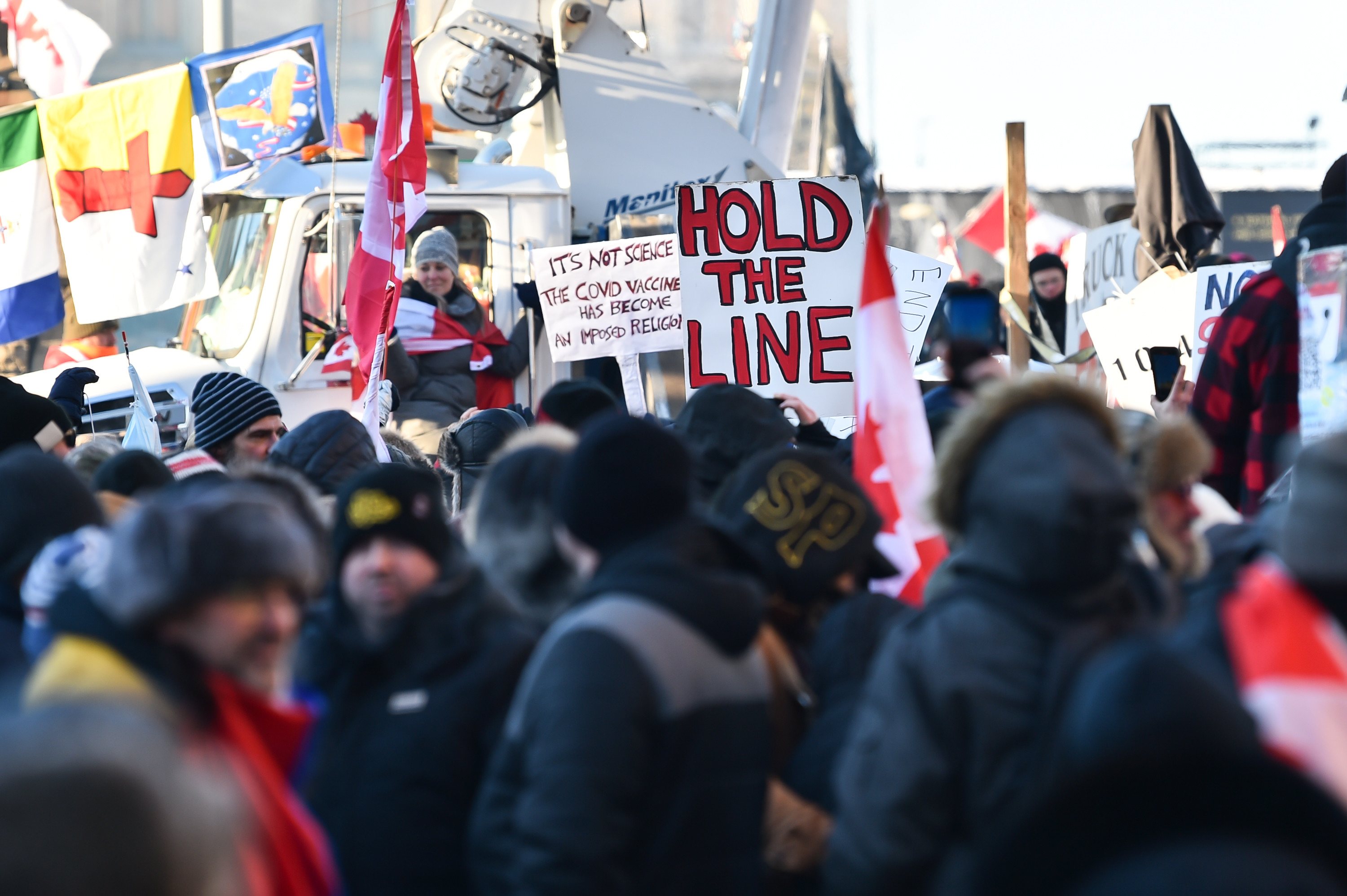 Truckers Protest Vaccine Mandates In Cities Across Canada