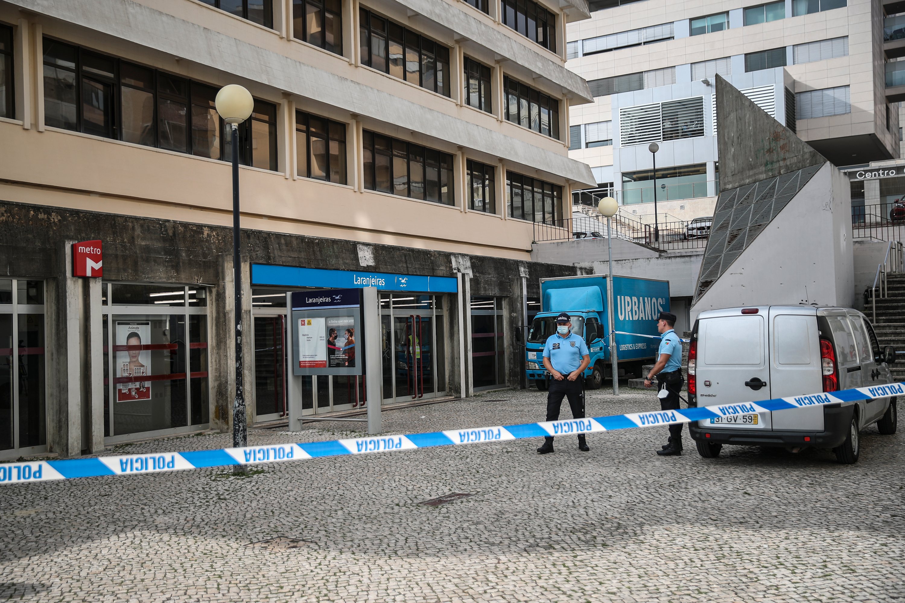Homicídio de jovem no metro nas Laranjeiras. Lisboa, 20 de Outubro de 2021. FILIPE AMORIM/OBSERVADOR