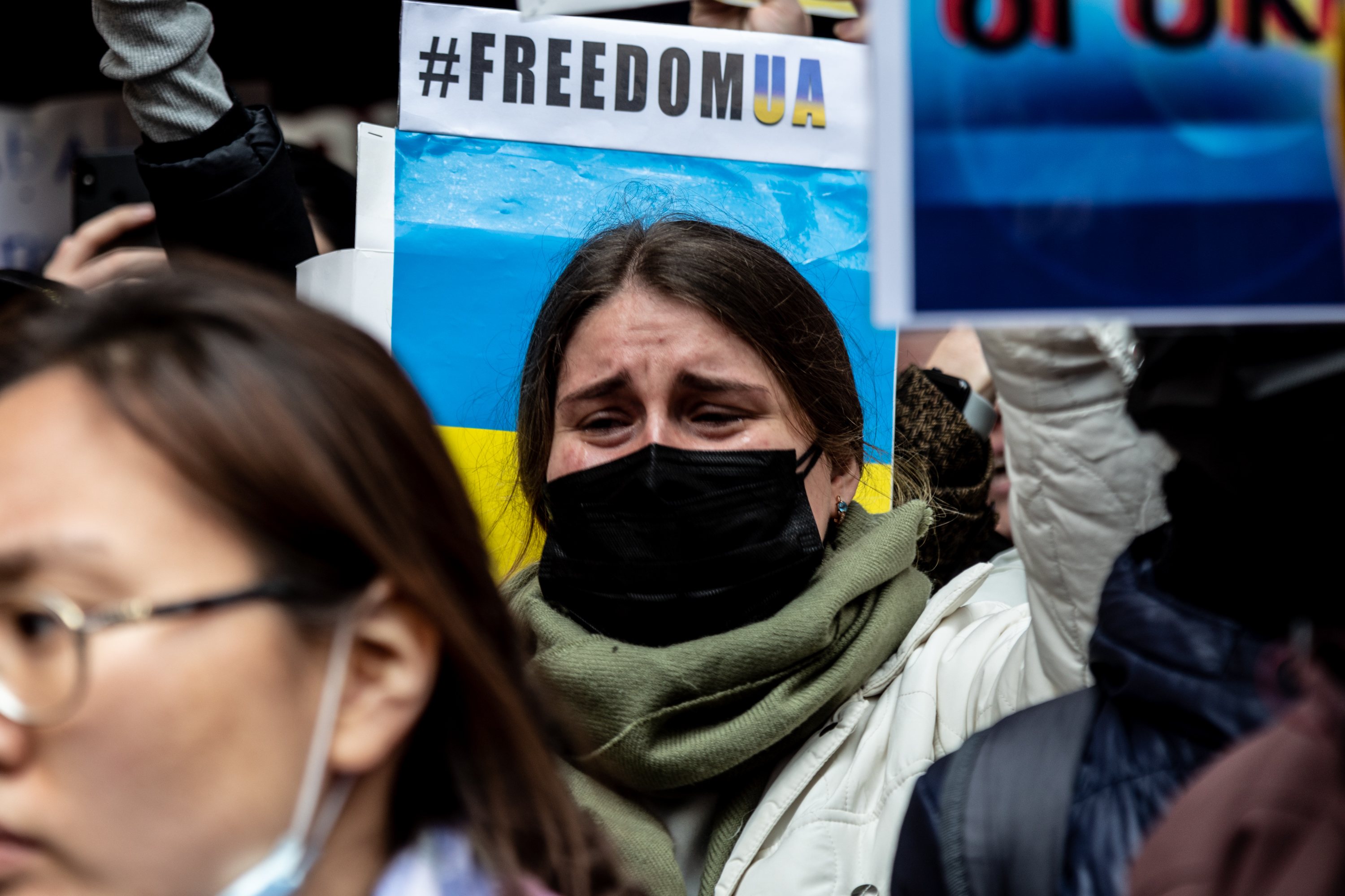 Protestos contra a invasão da Ucrânia naTurquia