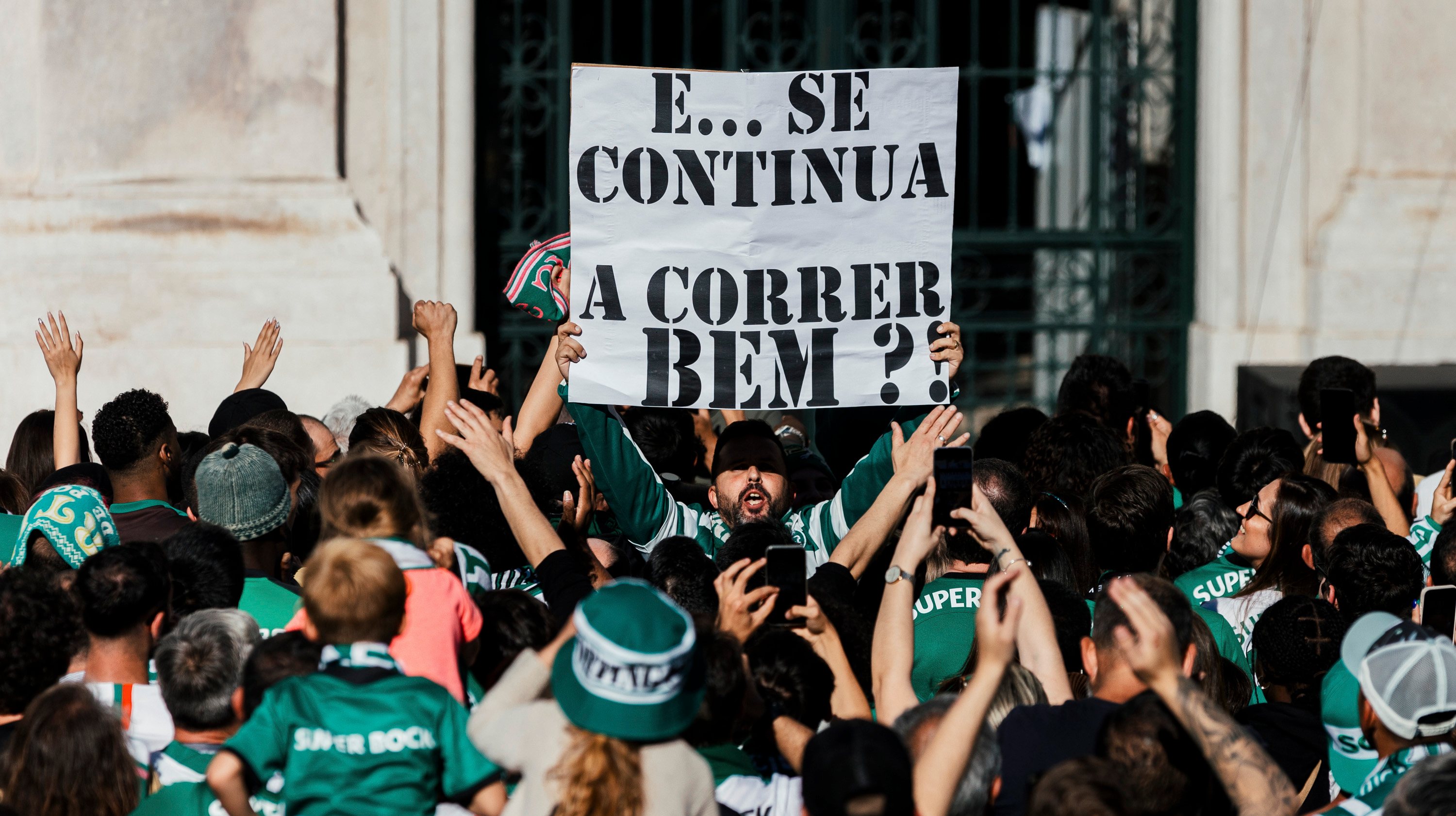 Frase de Rúben Amorim quando foi contratado pelo Sporting, em março de 2020, foi recordada entre os milhares de adeptos presentes na Câmara de Lisboa