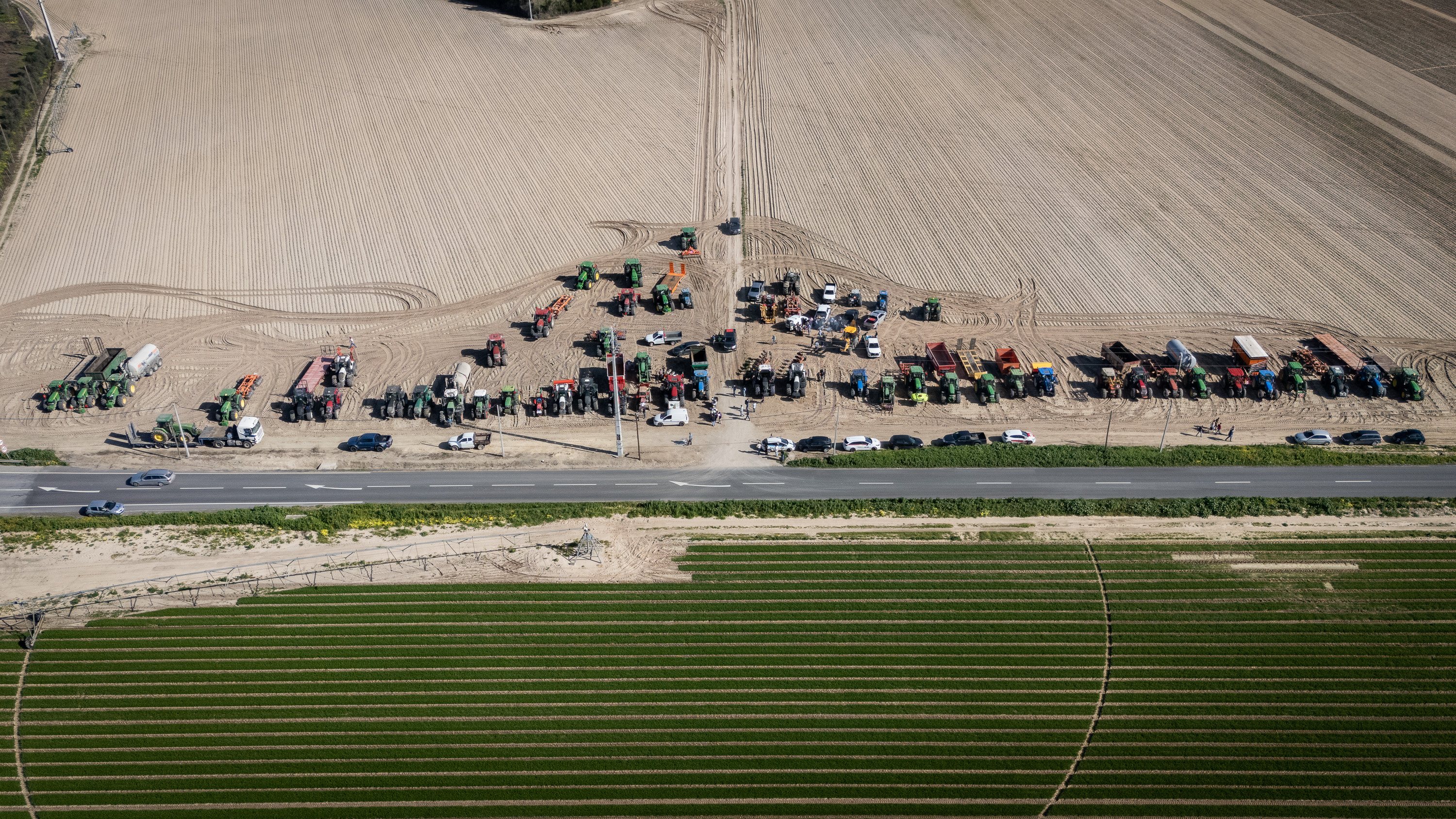Os agricultores portugueses juntaram-se para um segundo dia de protestos, incluindo em Alcochete