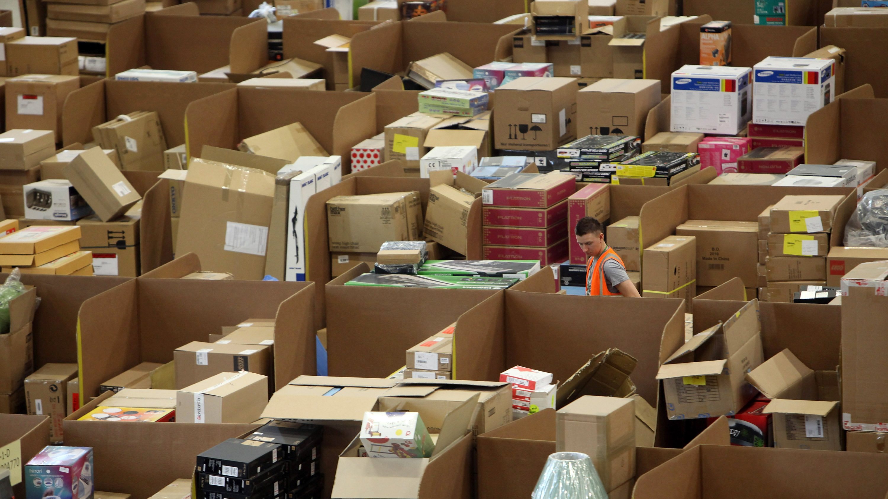 Amazon Warehouse Employees Prepare For Their Busiest Time Of Year