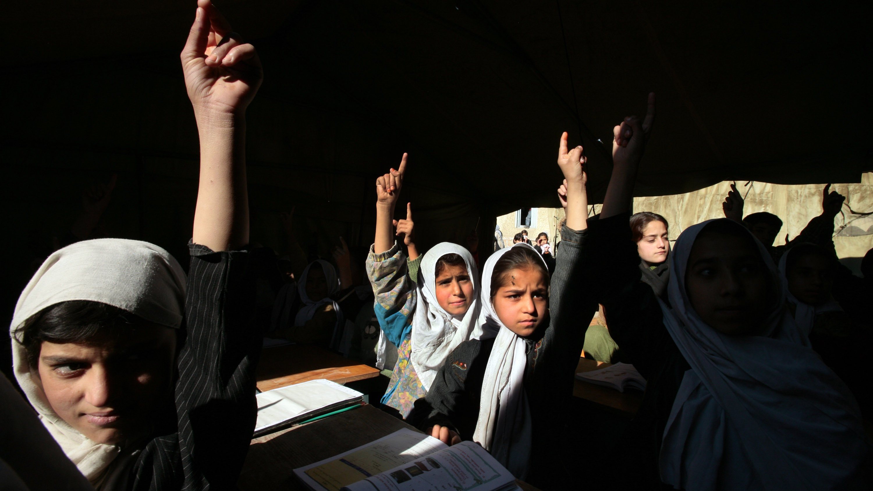 Afghan Girls Pack Schools Five Years After Fall Of Taliban