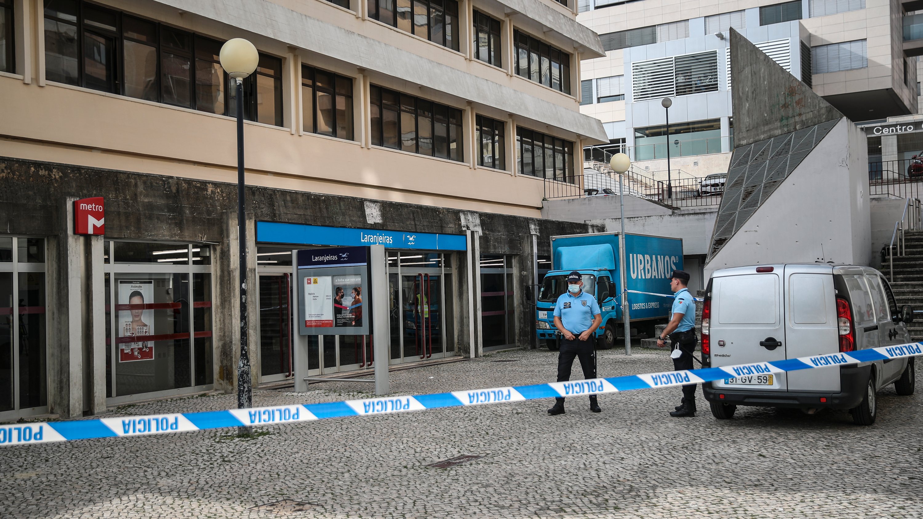 Homicídio de jovem no metro nas Laranjeiras. Lisboa, 20 de Outubro de 2021. FILIPE AMORIM/OBSERVADOR