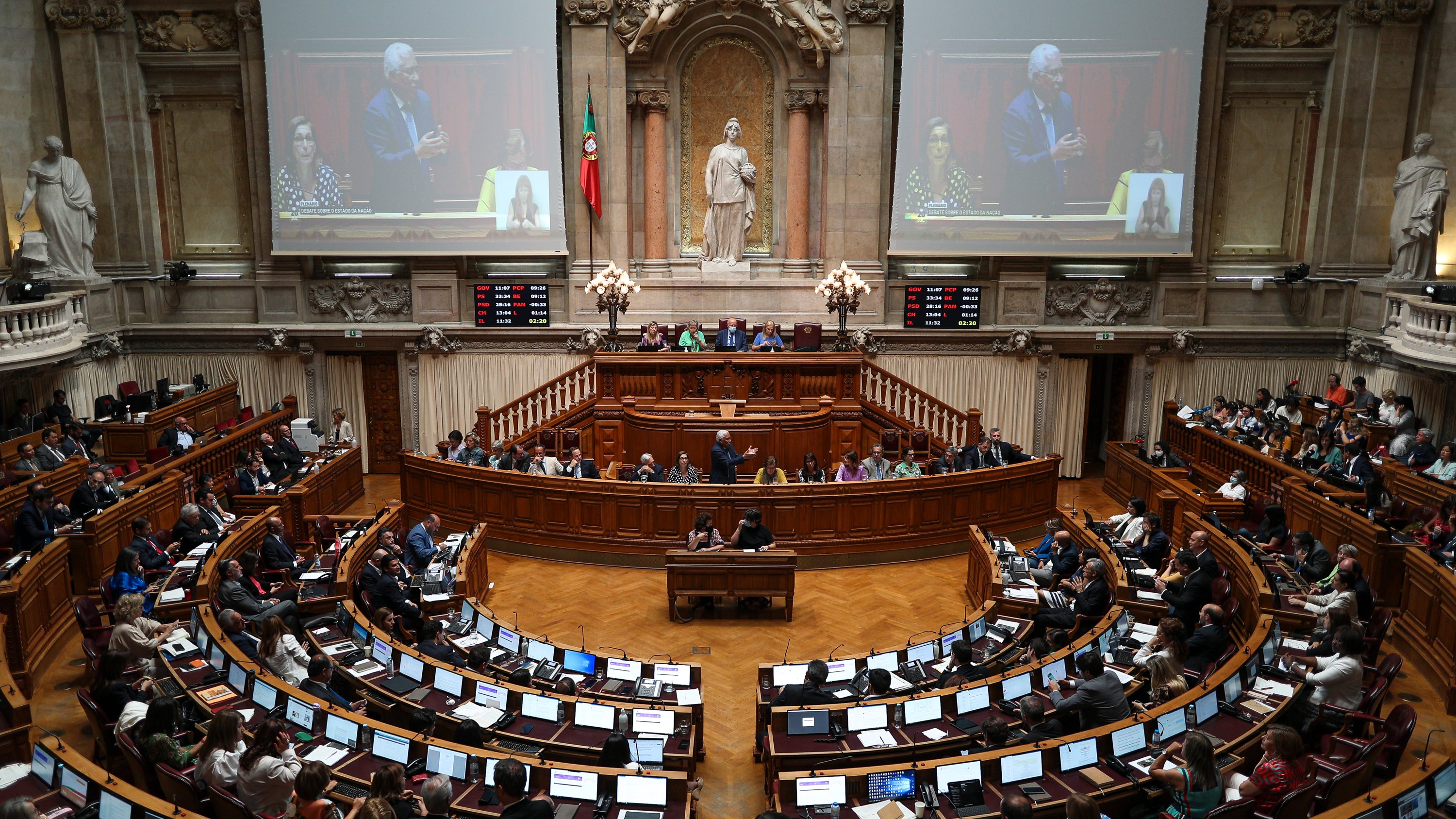 Sessão plenária na Assembleia da República, com a presença do Governo para o debate do estado da Nação. Lisboa, 20 de Julho de 2022. FILIPE AMORIM/OBSERVADOR
