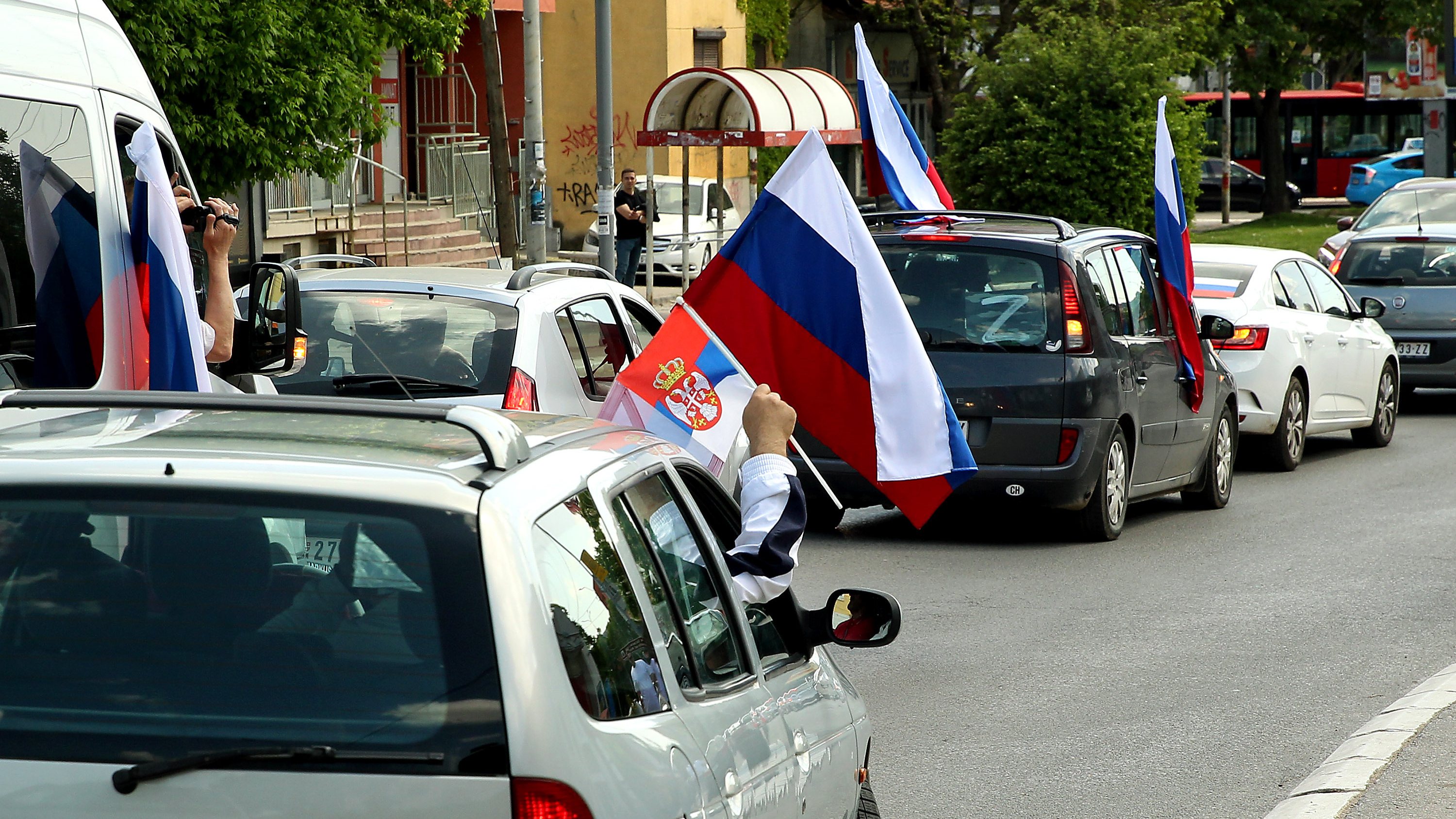 Pro-Russian demonstration in Serbia