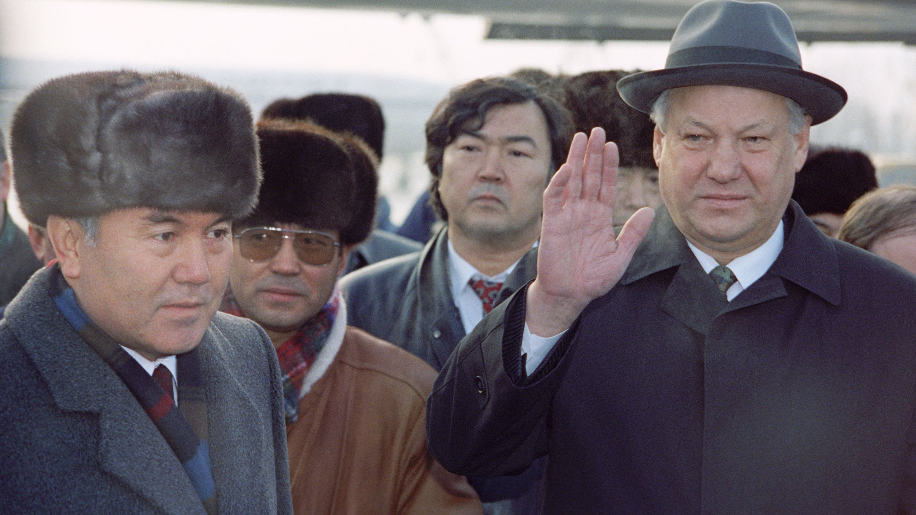 Boris Yeltsin visit to Kazakhstan, 1991
