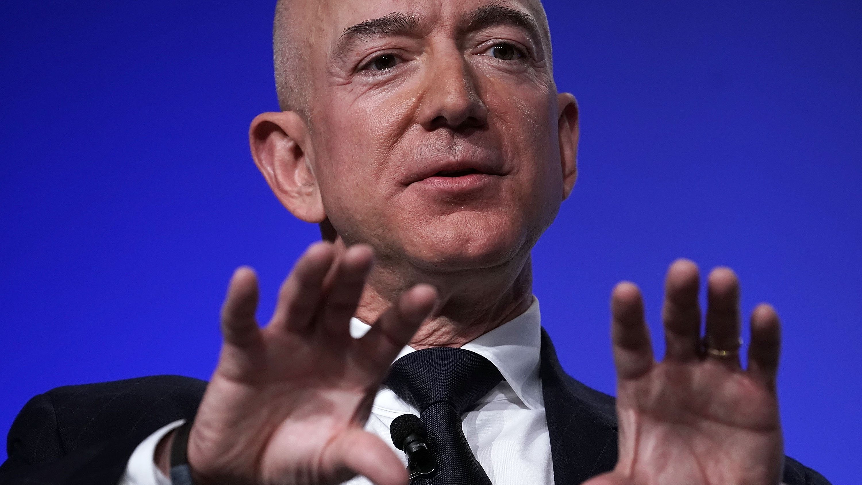 Amazon CEO And Blue Origin Founder Jeff Bezos  Speaks At Air Force Association Air, Space And Cyber Conference