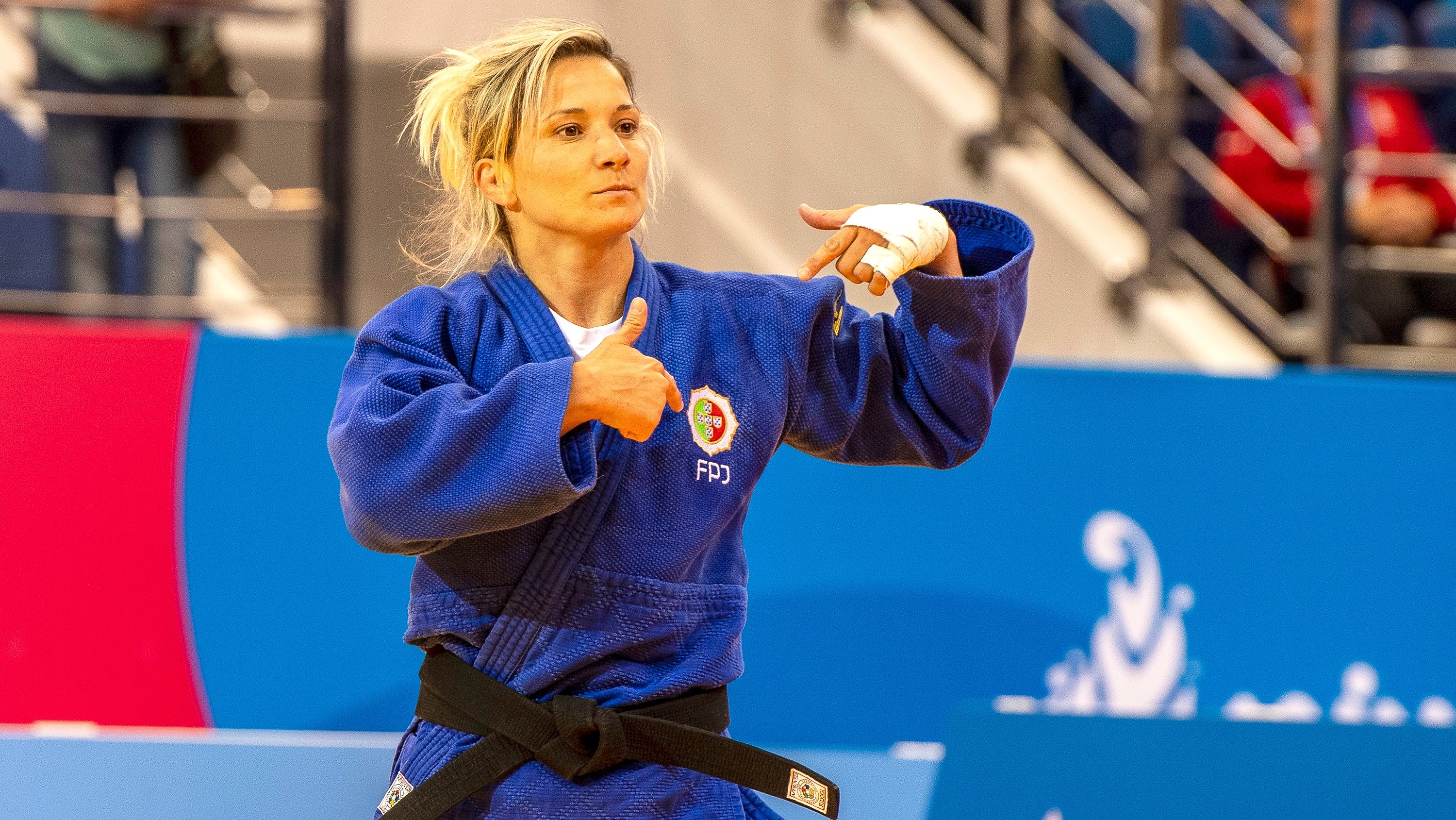Telma Monteiro ficou a uma vitória de se tornar a judoca mais velha a ganhar uma medalha de ouro no Grand Slam de Baku