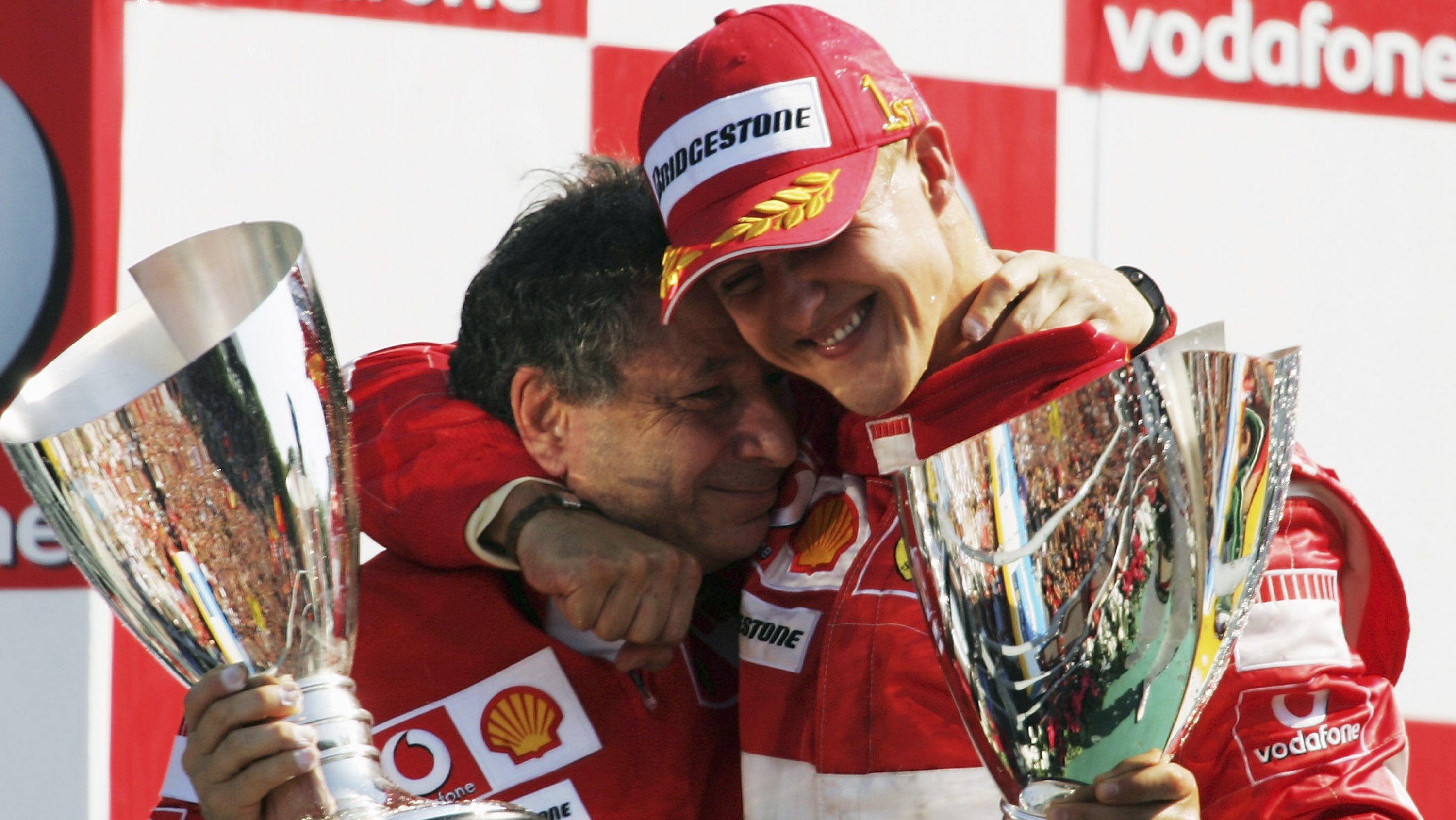 Jean Todt e Michael Schumacher conquistaram cinco títulos consecutivos entre 2000 e 2004 quando o alemão estava na equipa italiana