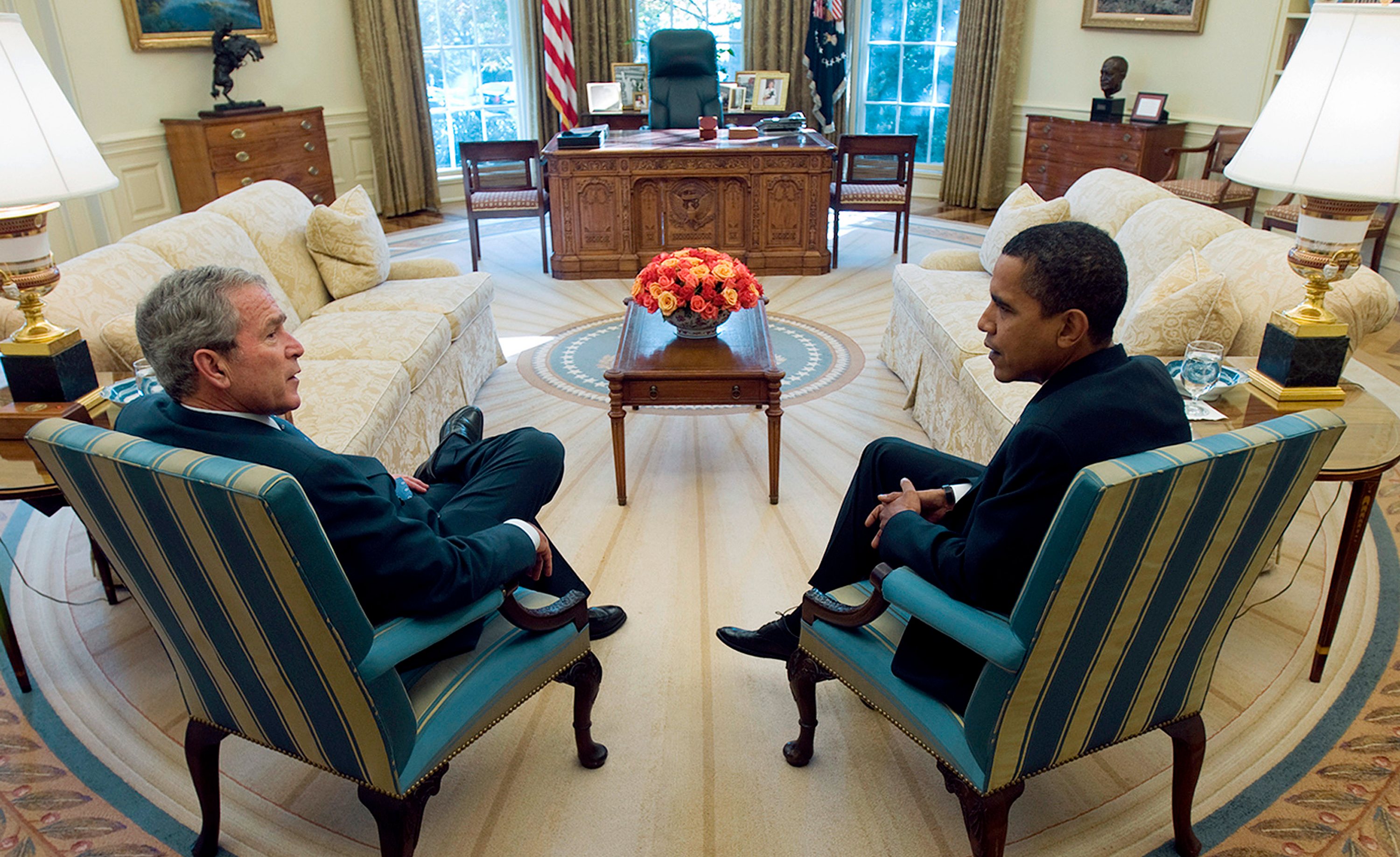 Bush Welcomes President-Elect Obama To White House