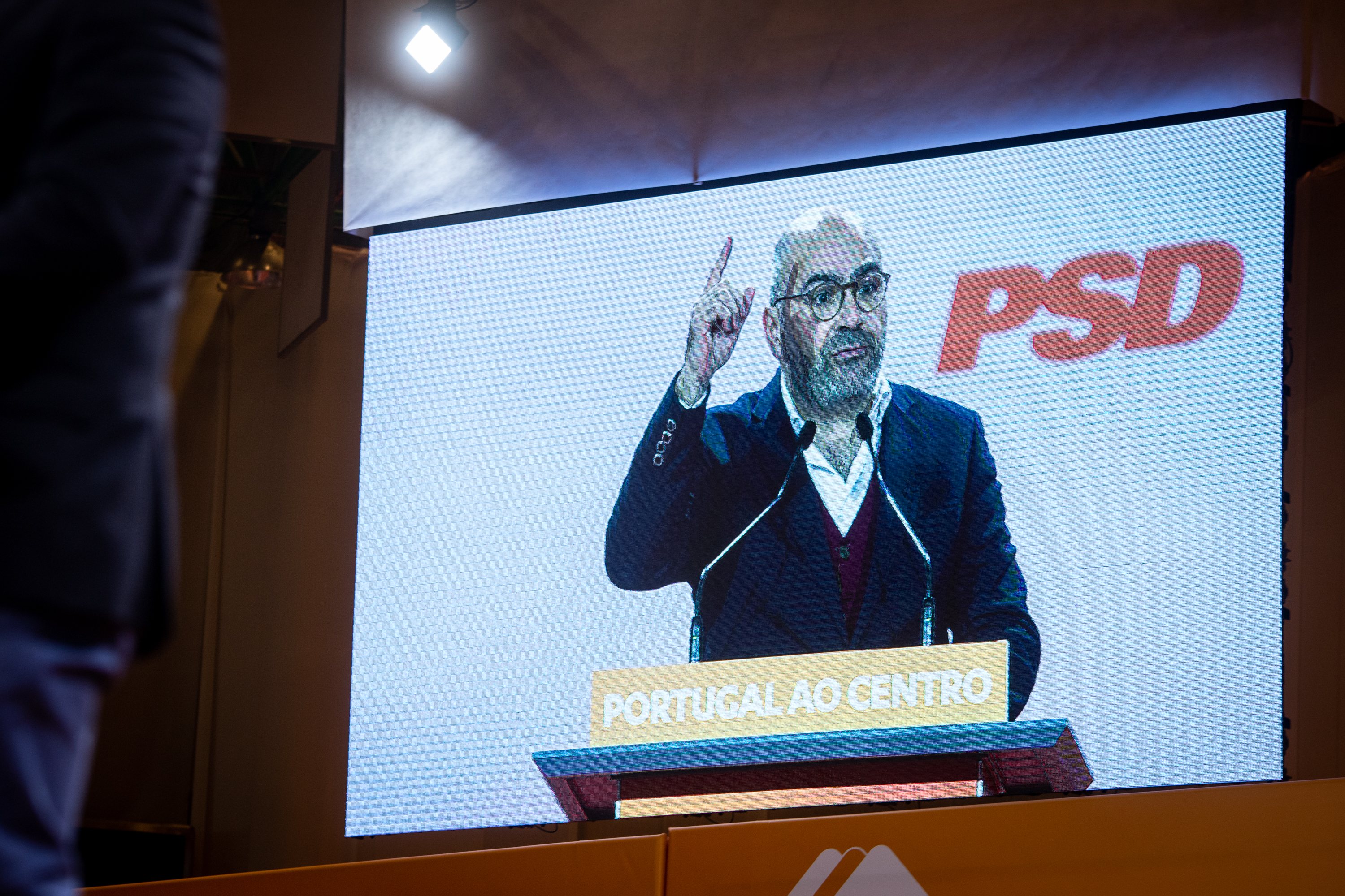 39º Congresso PSD (Partido Social Democrata) - intervenção de Miguel Pinto Luz, no segundo dia de congresso. Santa Maria da Feira, Aveiro 18 de Dezembro de 2021 TOMÁS SILVA/OBSERVADOR