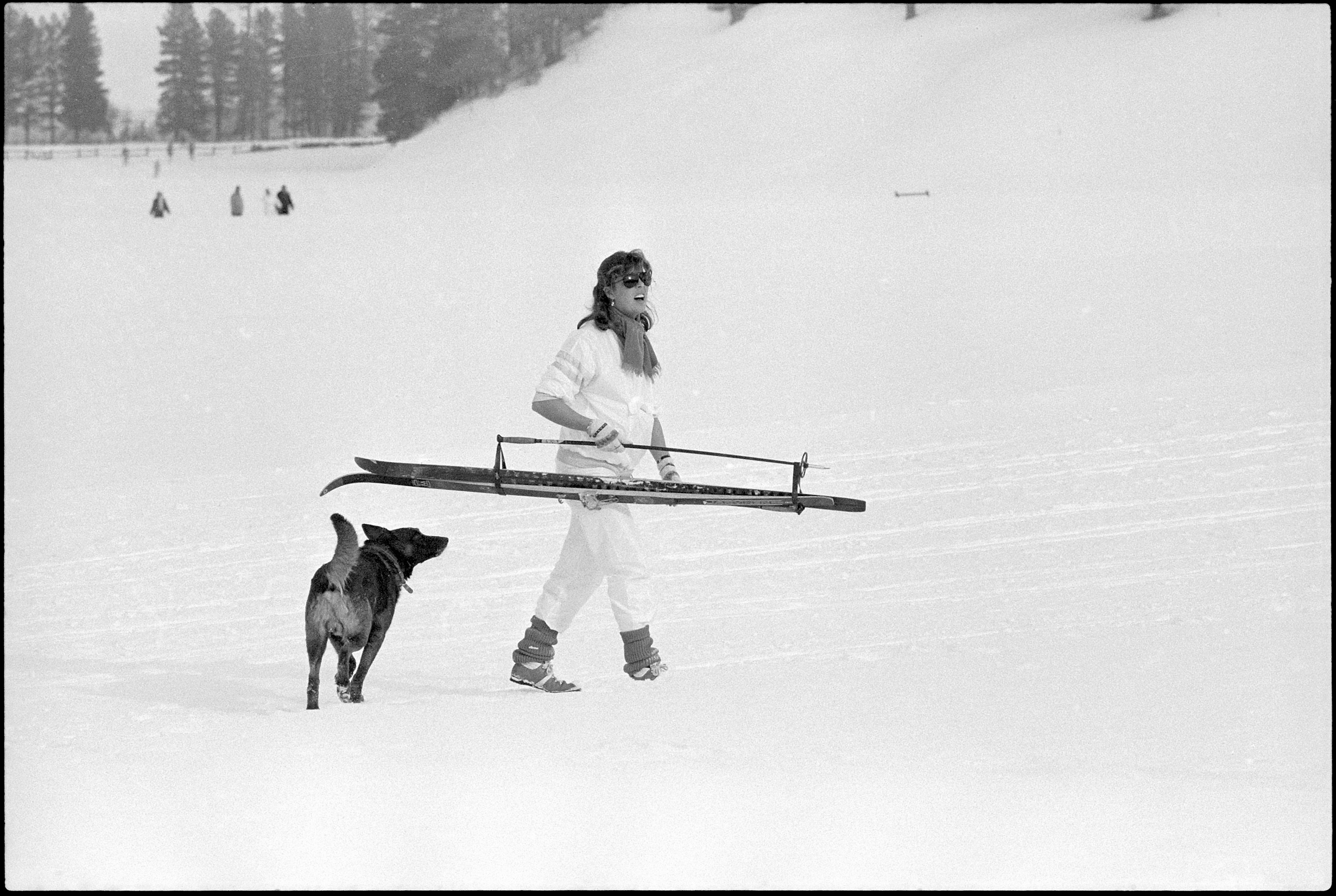 Prinzessin Caroline von Monaco in St. Moritz, 1984