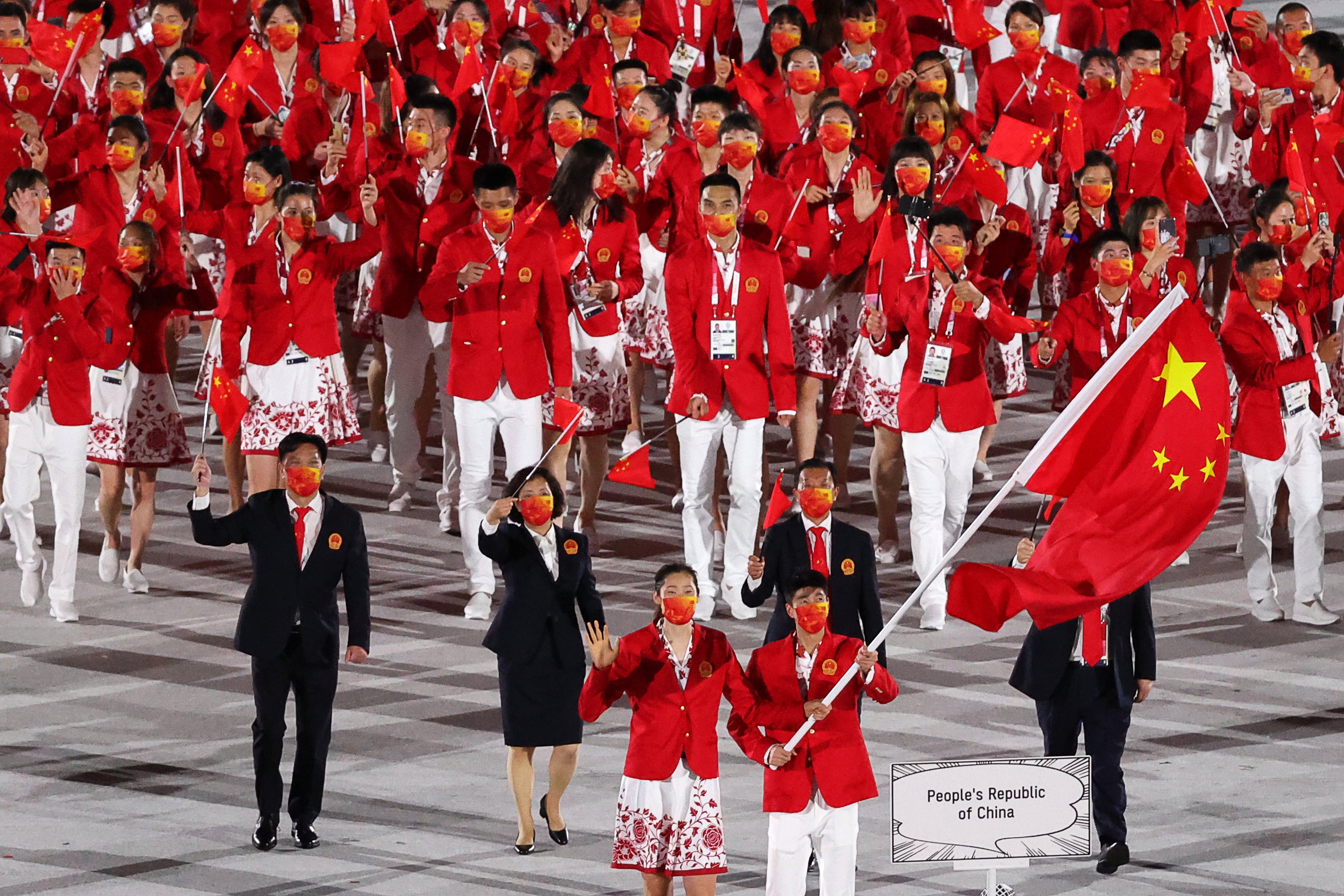 Opening ceremony of Summer Olympic Games in Tokyo, Japan