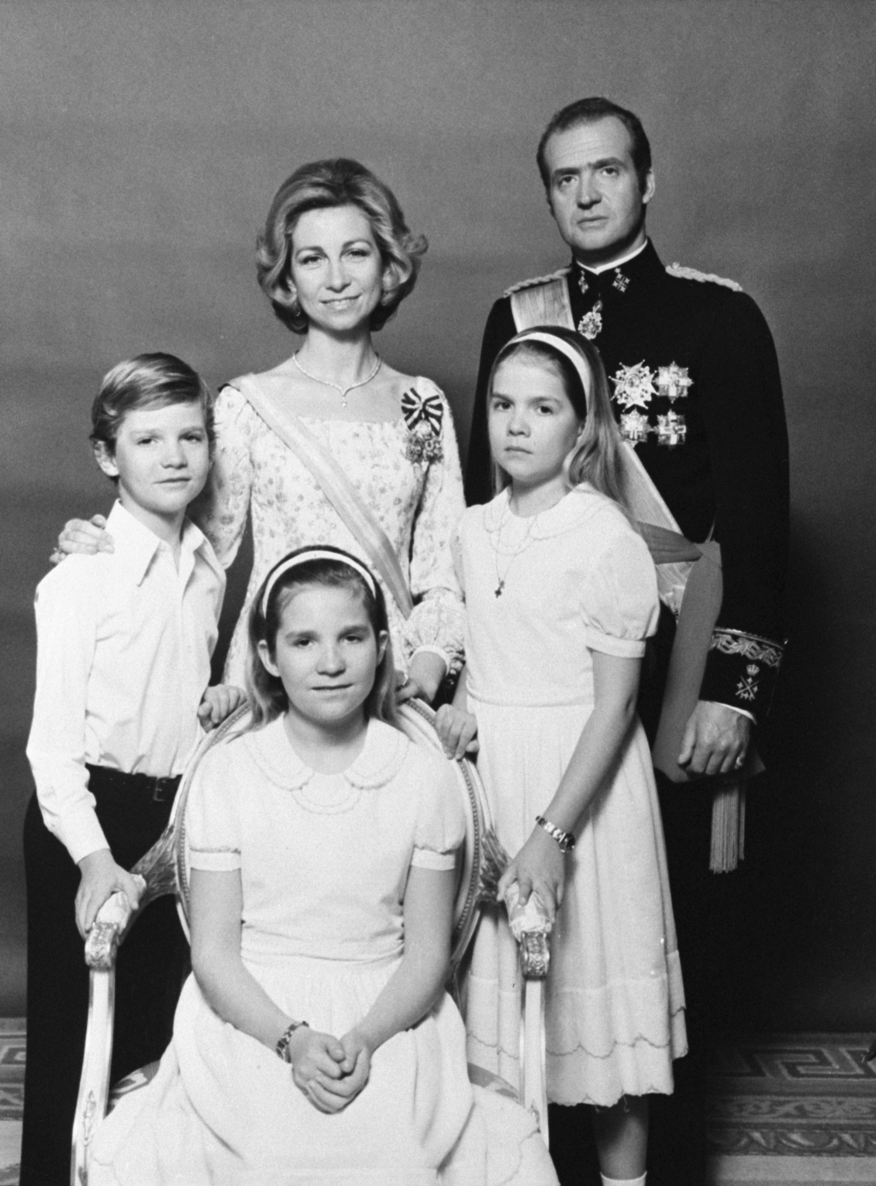 Foto da família real espanhola