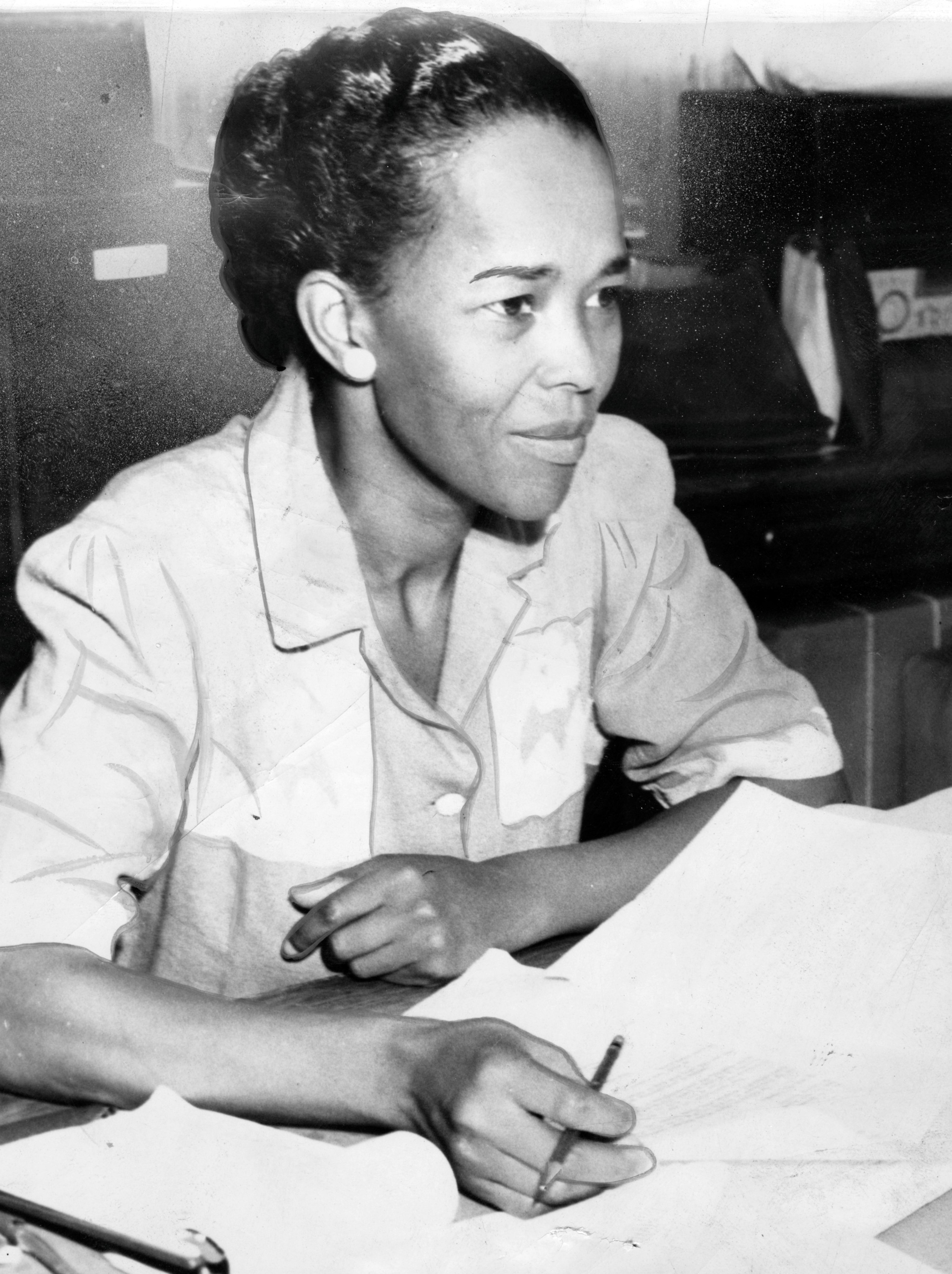 Ella Baker, ativista pelos direitos civis nos EUA, e uma representante da NAACP, em Washington, 1941