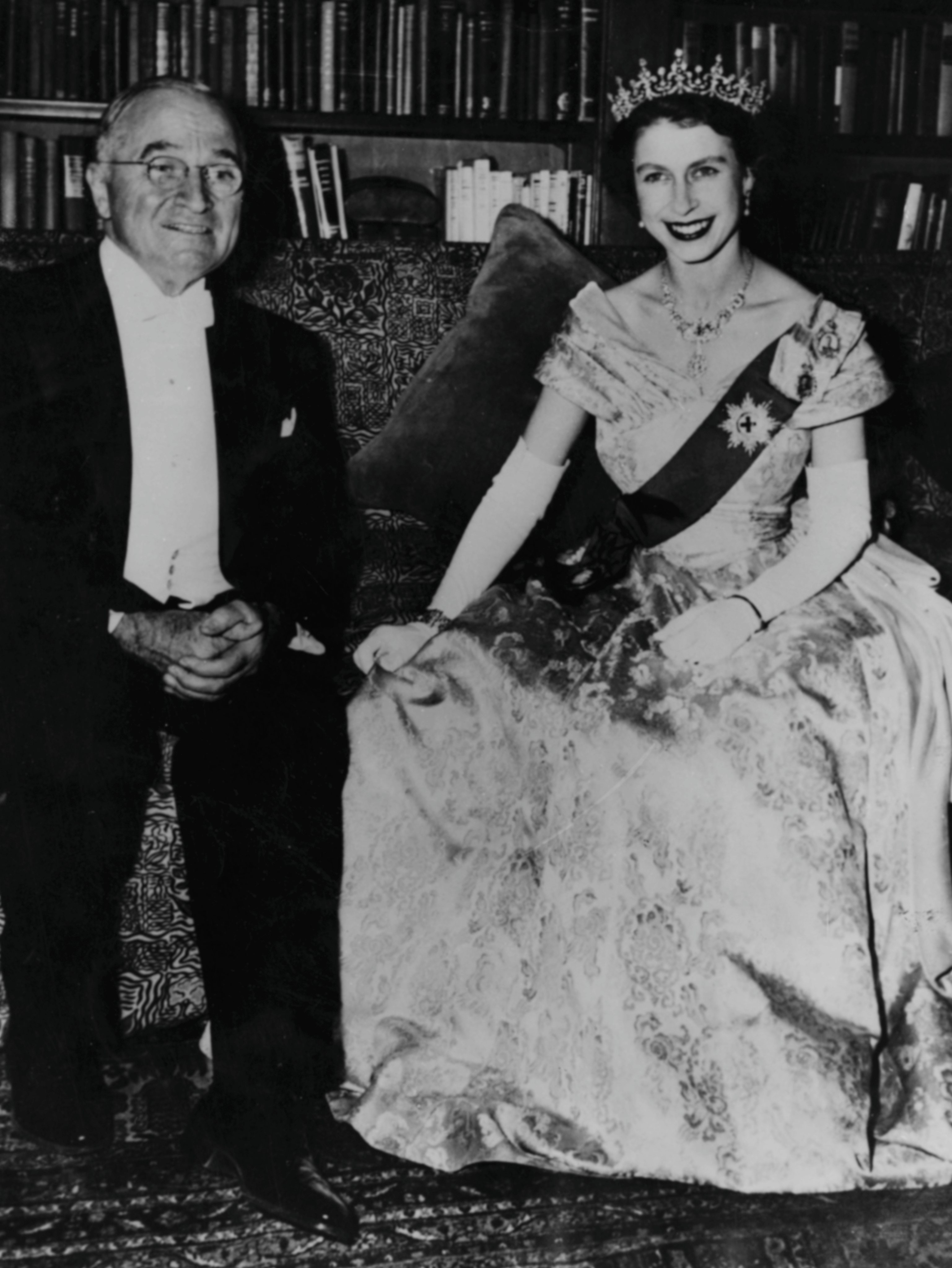 Harry S Truman And Princess Elizabeth