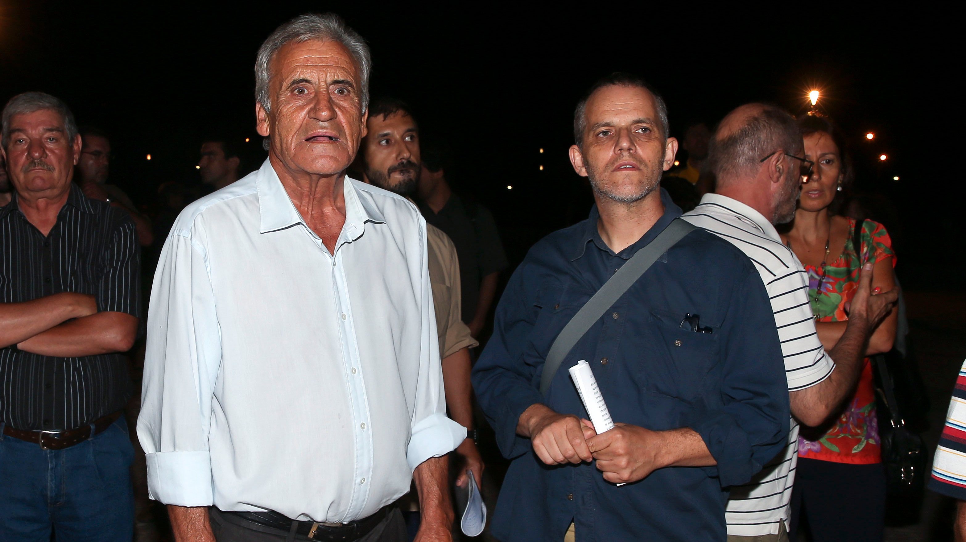 Manuel Pires da Rocha (à direita) é dirigente do PCP. Nesta foto datada de 2015 está ao lado de Jerónimo de Sousa, ex-líder do PCP / LUSA