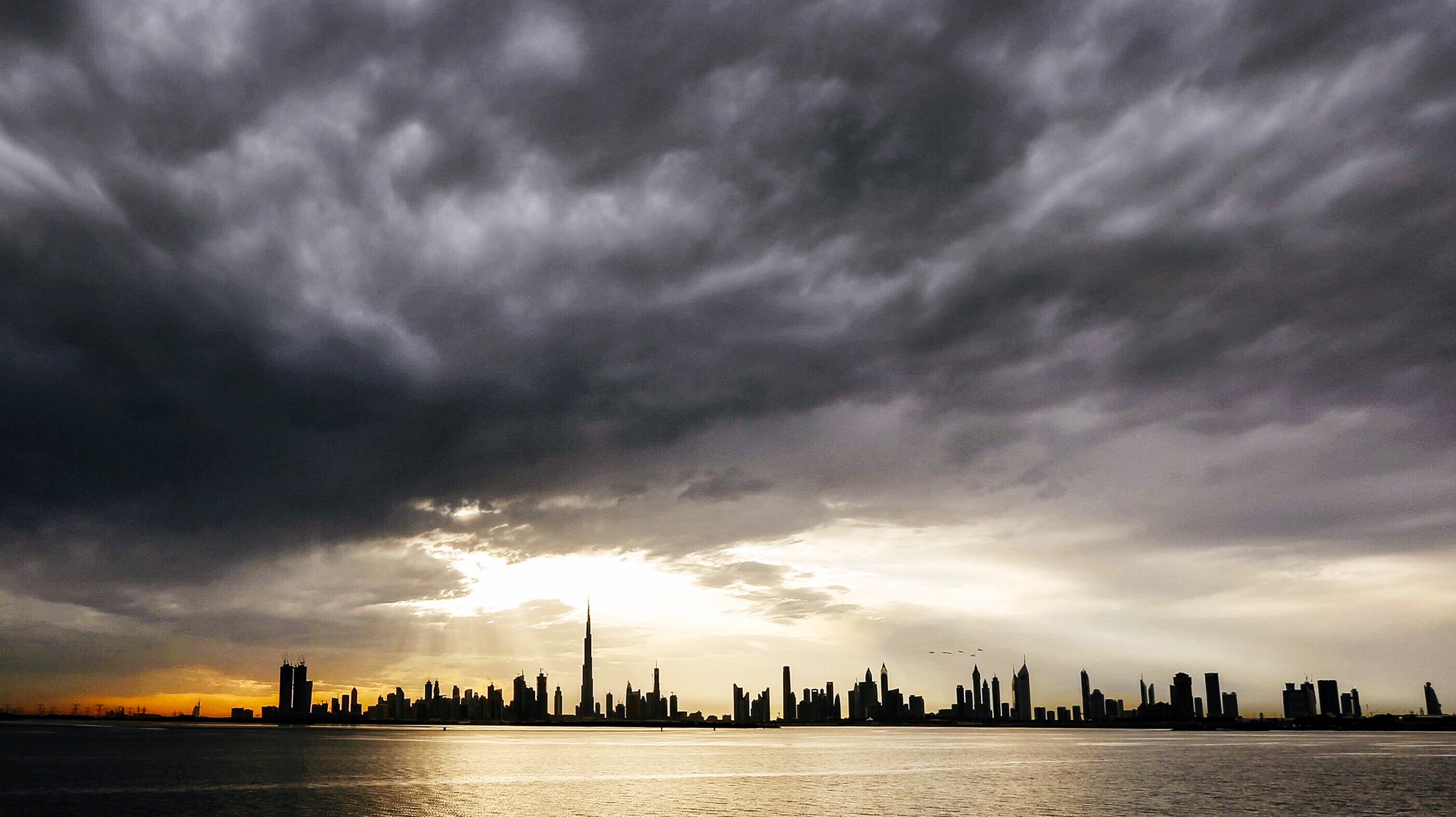 Views of the Dubai skyline in the UAE