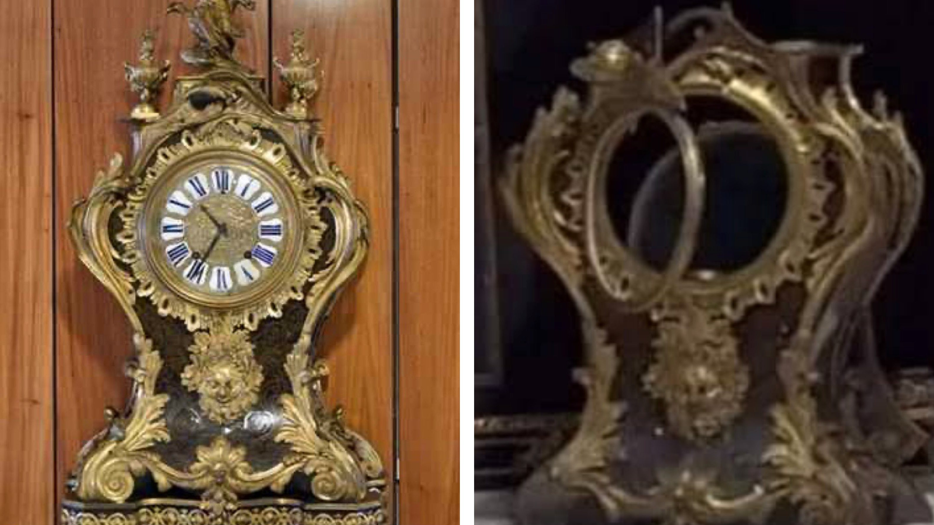 Existem apenas dois relógios fabricados por Balthazar Martinot: este e outro, que está em Versalhes