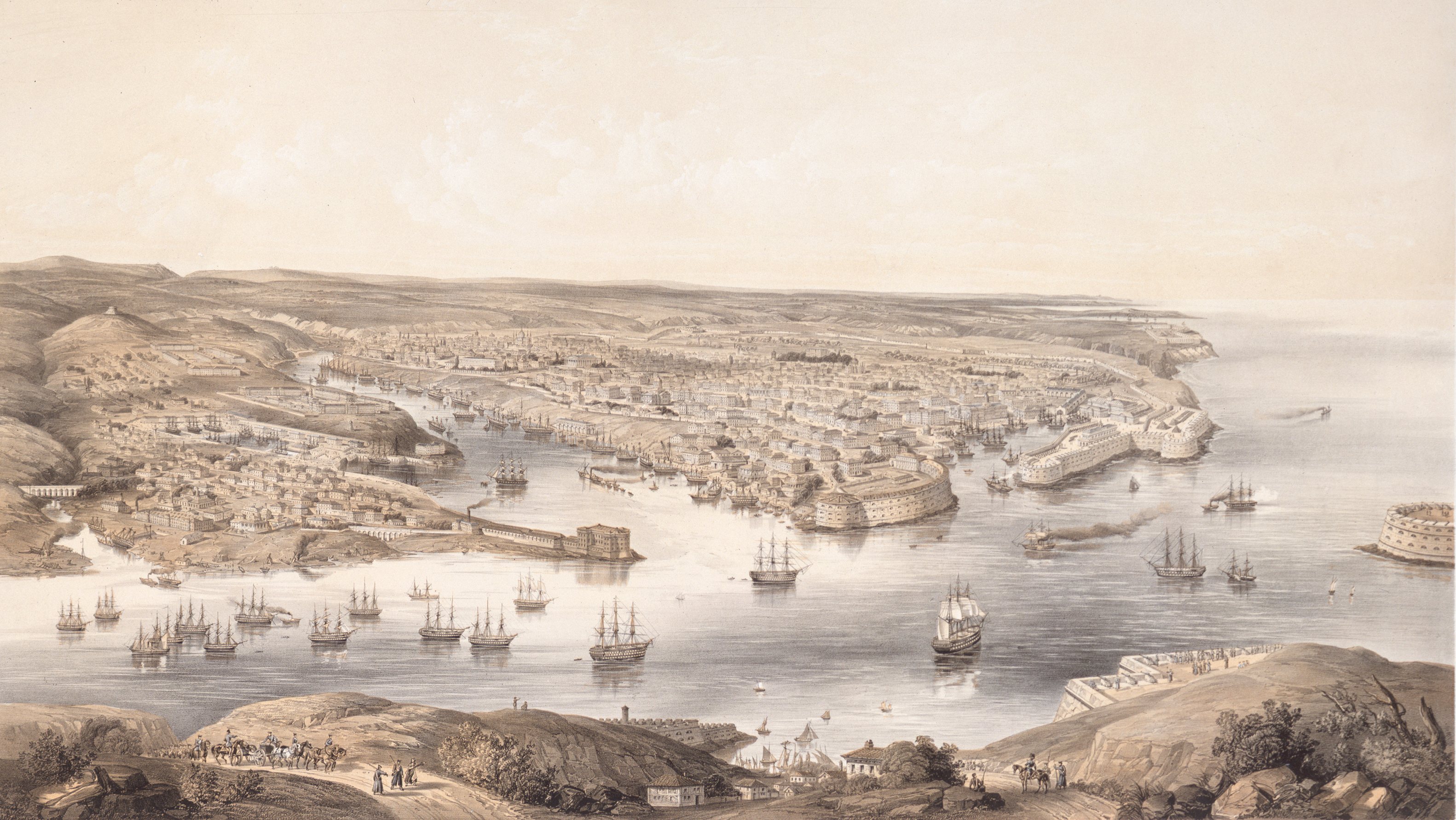 View of Serene Sevastopol in 1848