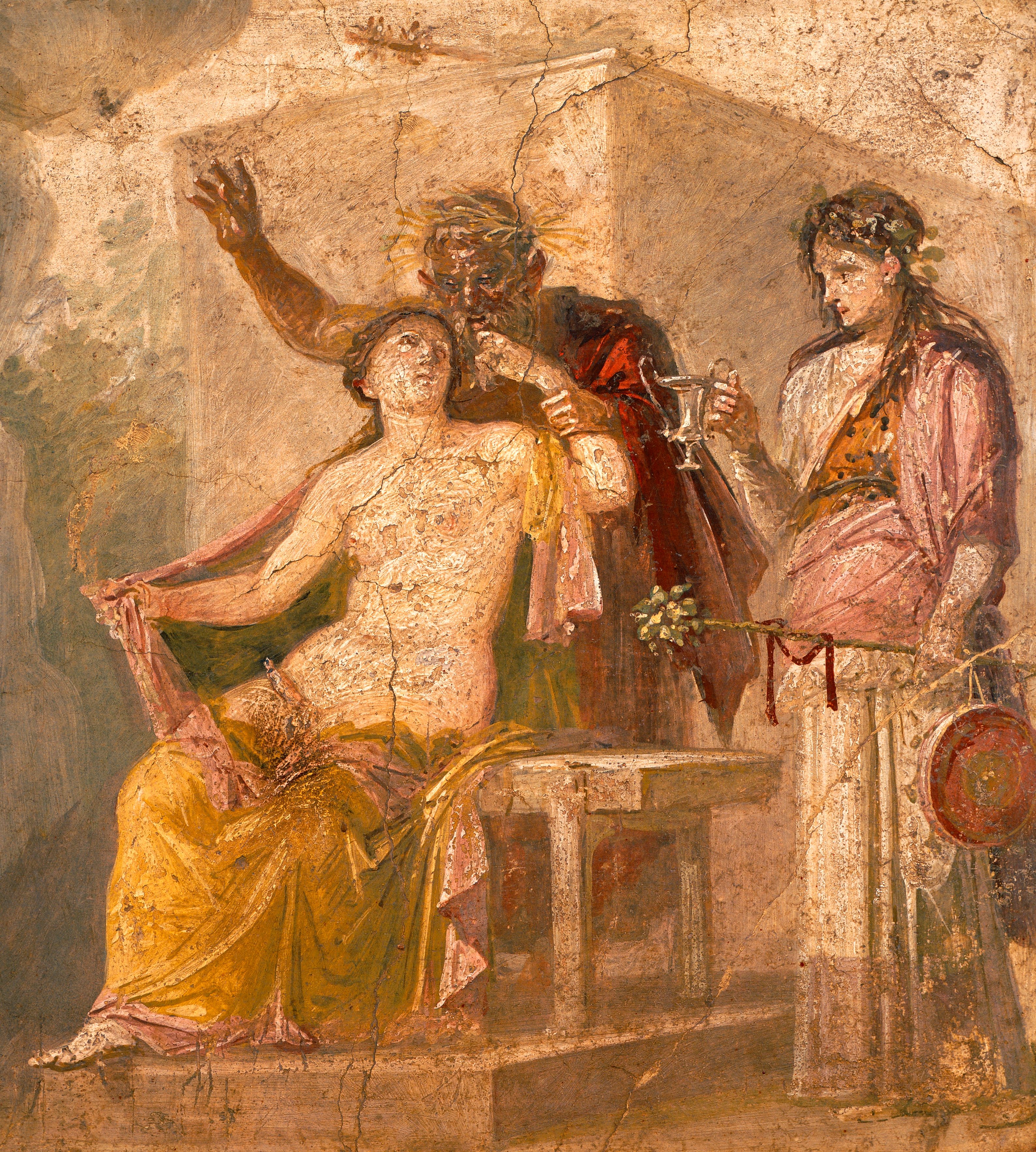 Arte erótica das ruínas de Pompeia