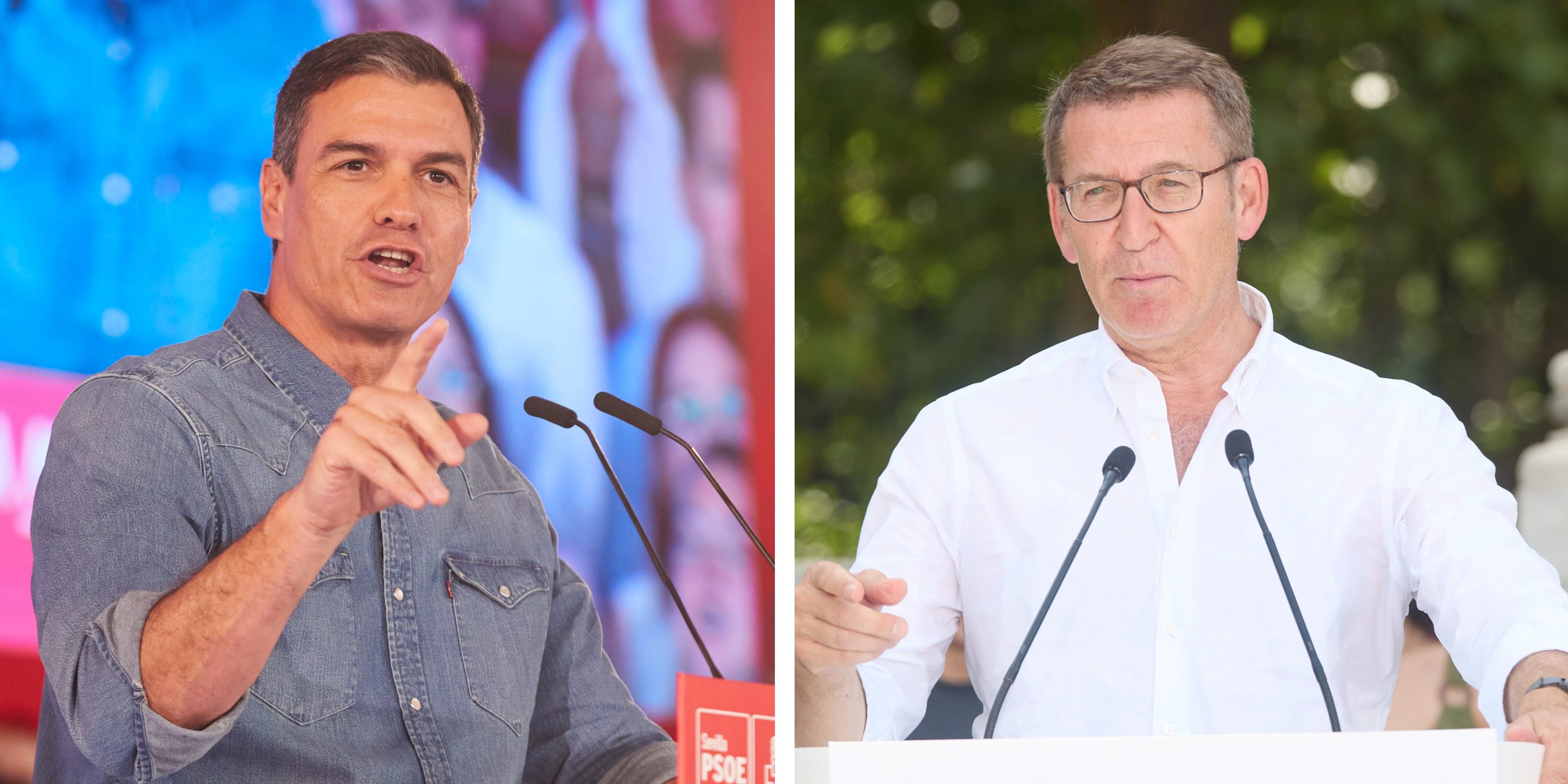 Assiste-se a uma polarização política entre PP e PSOE em Espanha