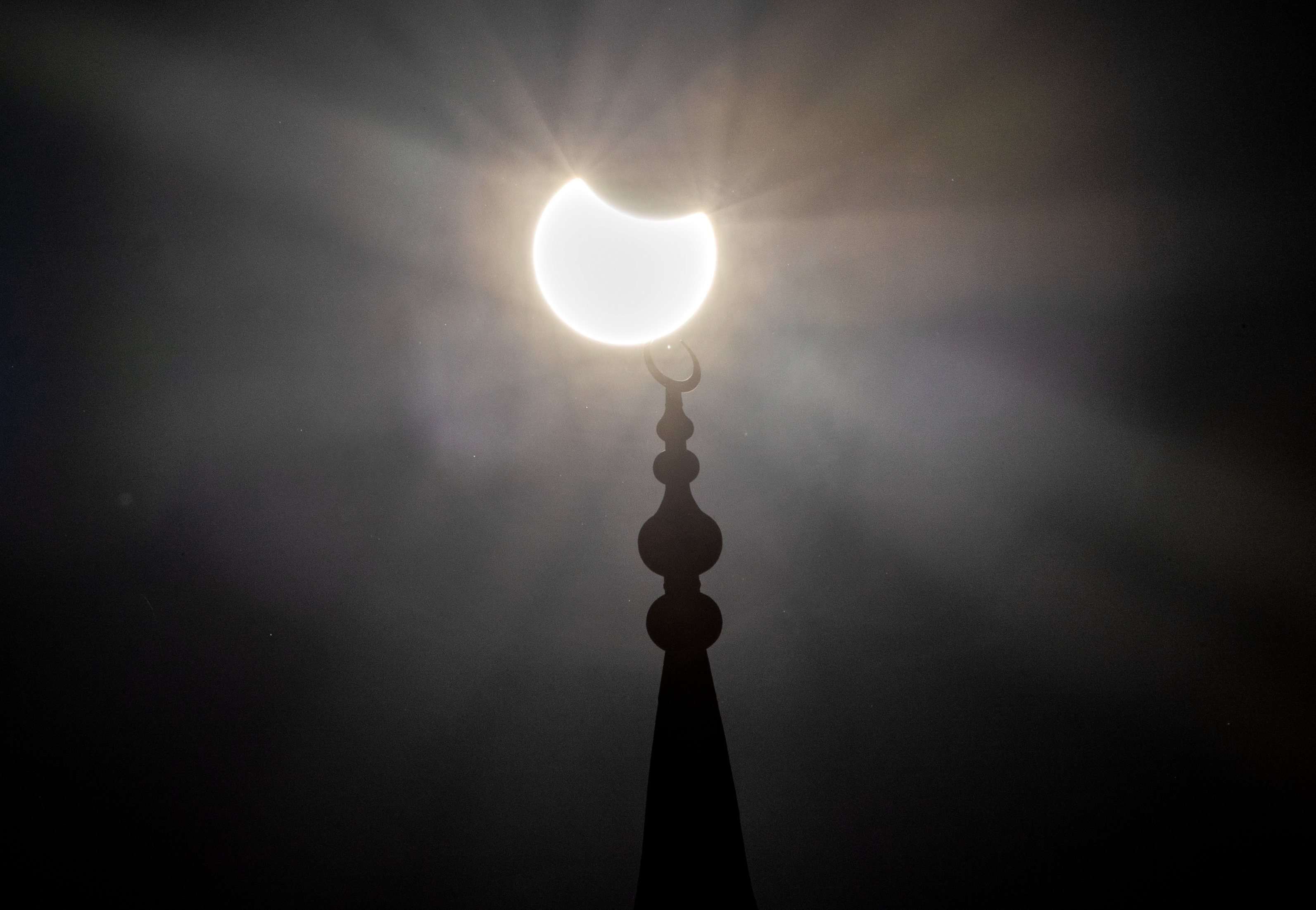 Partial solar eclipse in Ankara