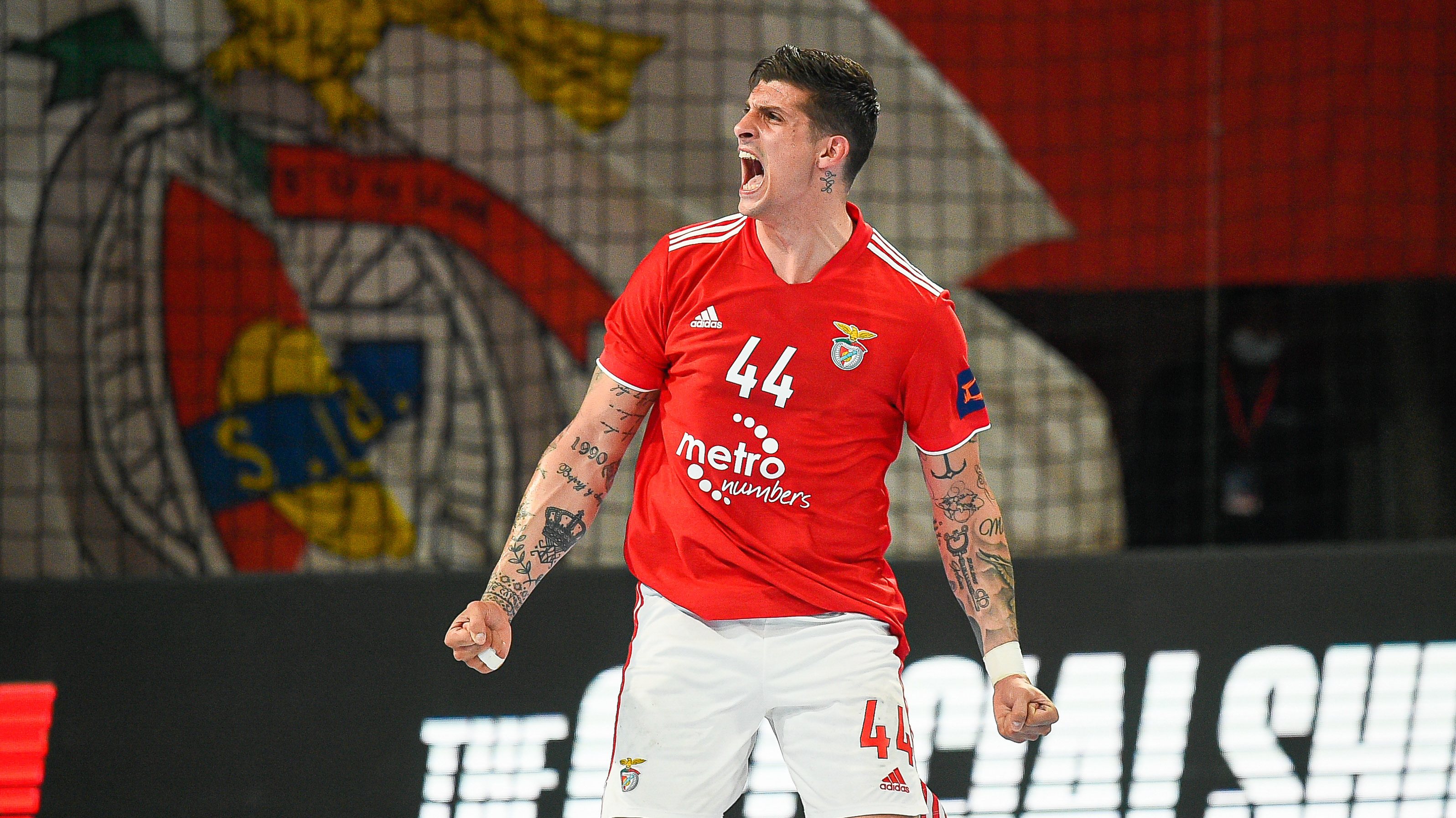 Petar Djordic voltou a ser um dos melhores marcadores do Benfica num jogo onde os encarnados passaram para a frente a partir dos 20 minutos