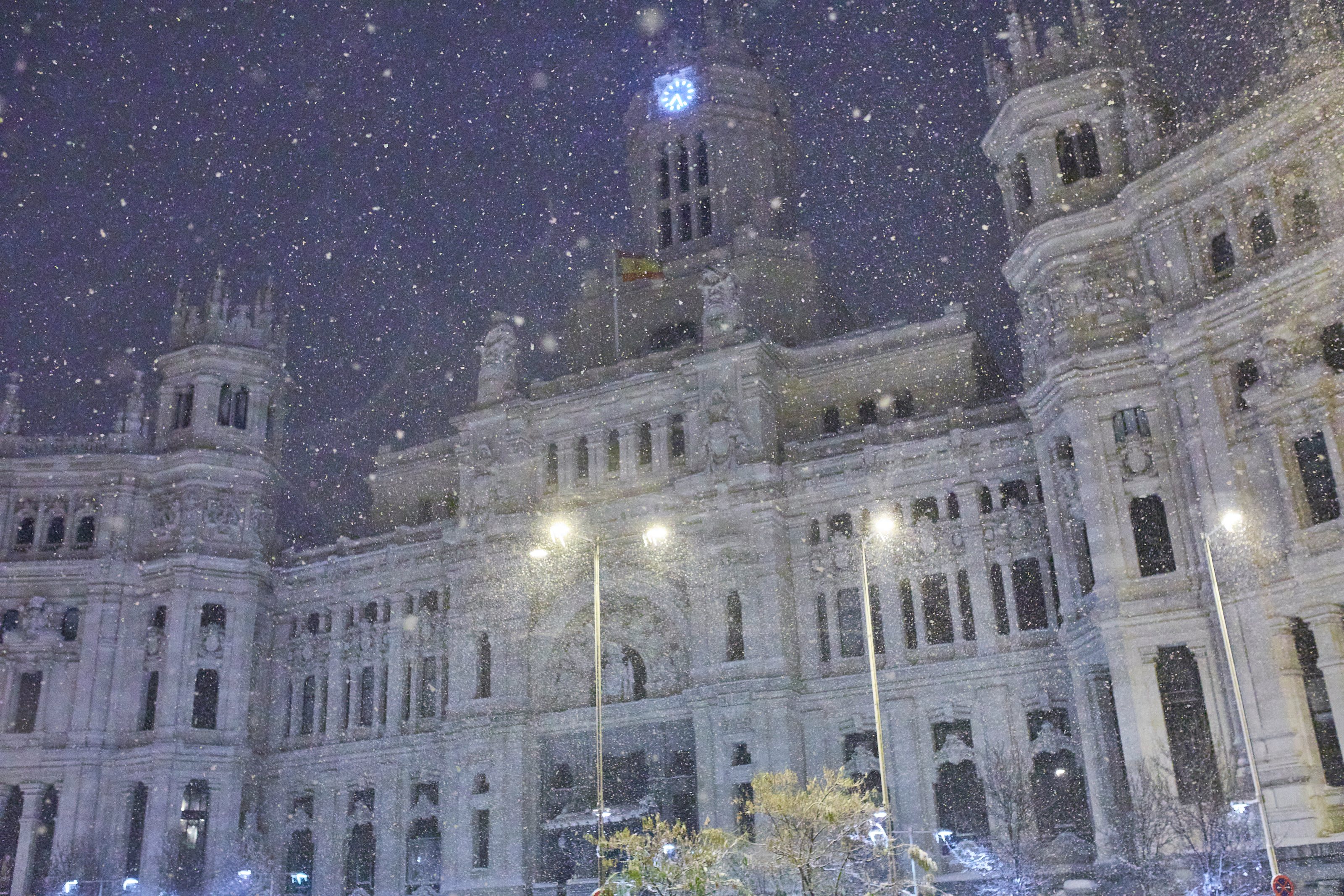 Madrid Receives A Heavy Snowfall As A Result Of The Filomena Storm