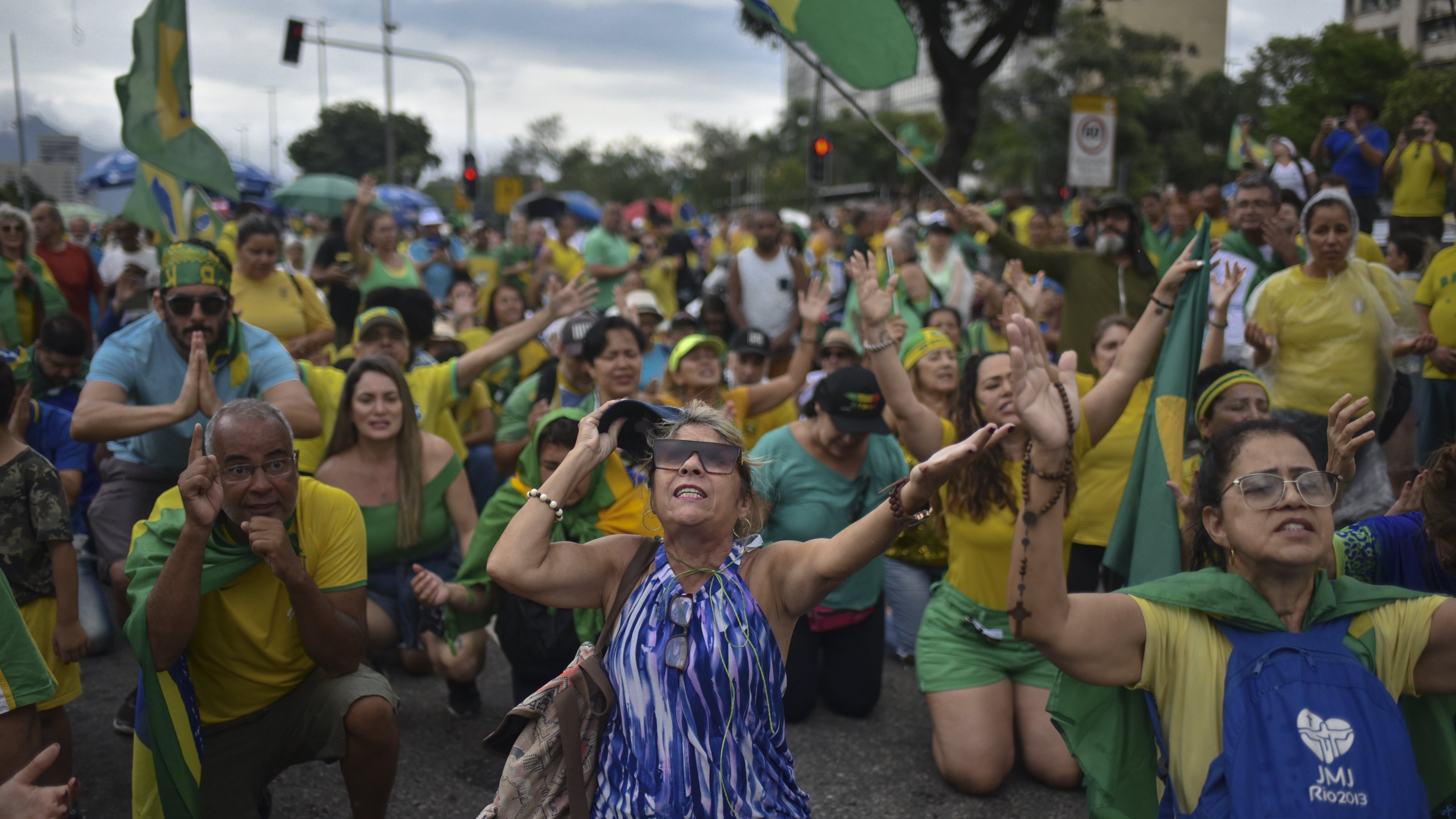 Demonstration against the results of the runoff election in Brazil
