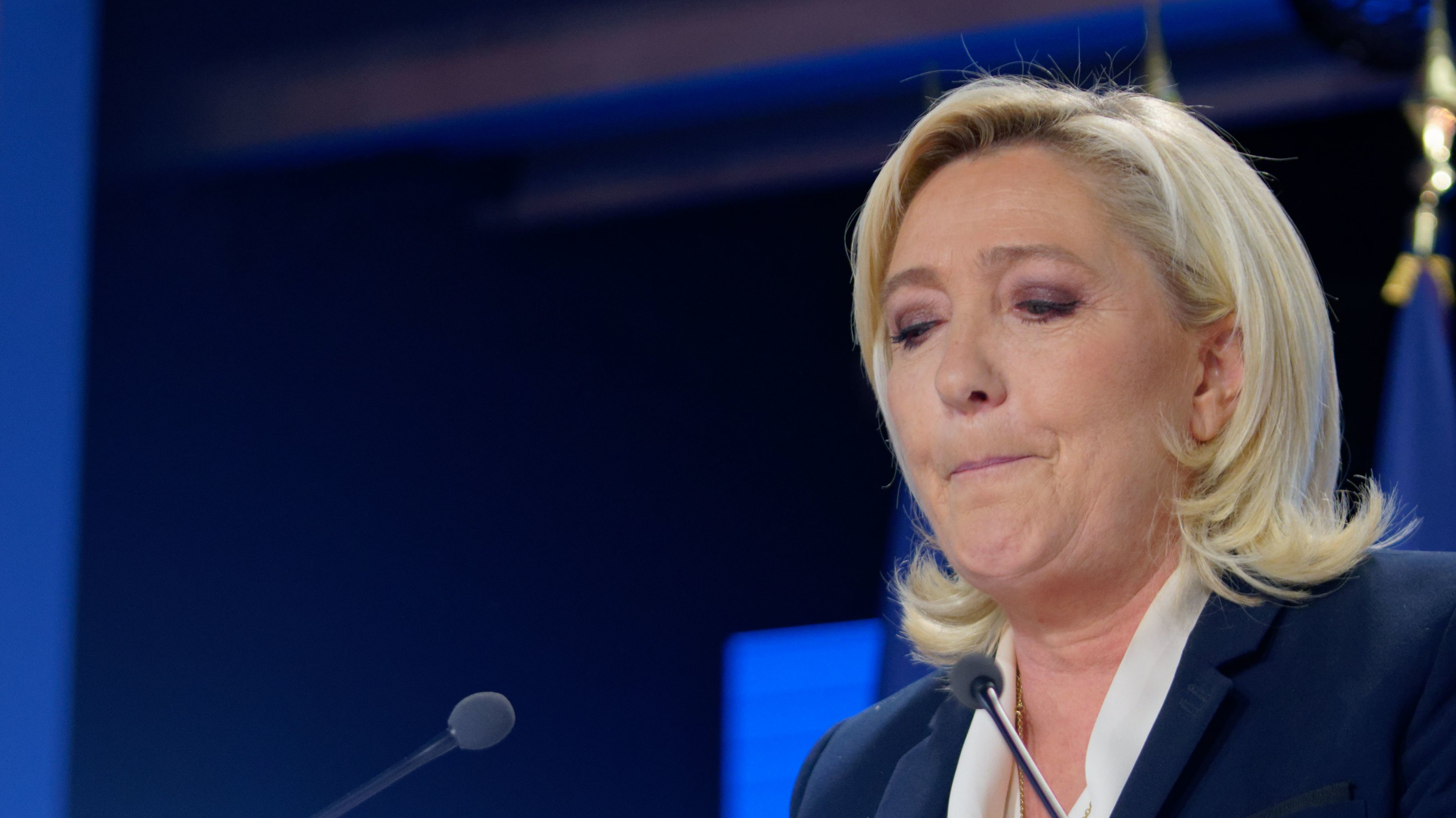 Election Night With Marine Le Pen&#039;s Rassemblement Nationale Party For France&#039;s 2022 Presidential Race Results