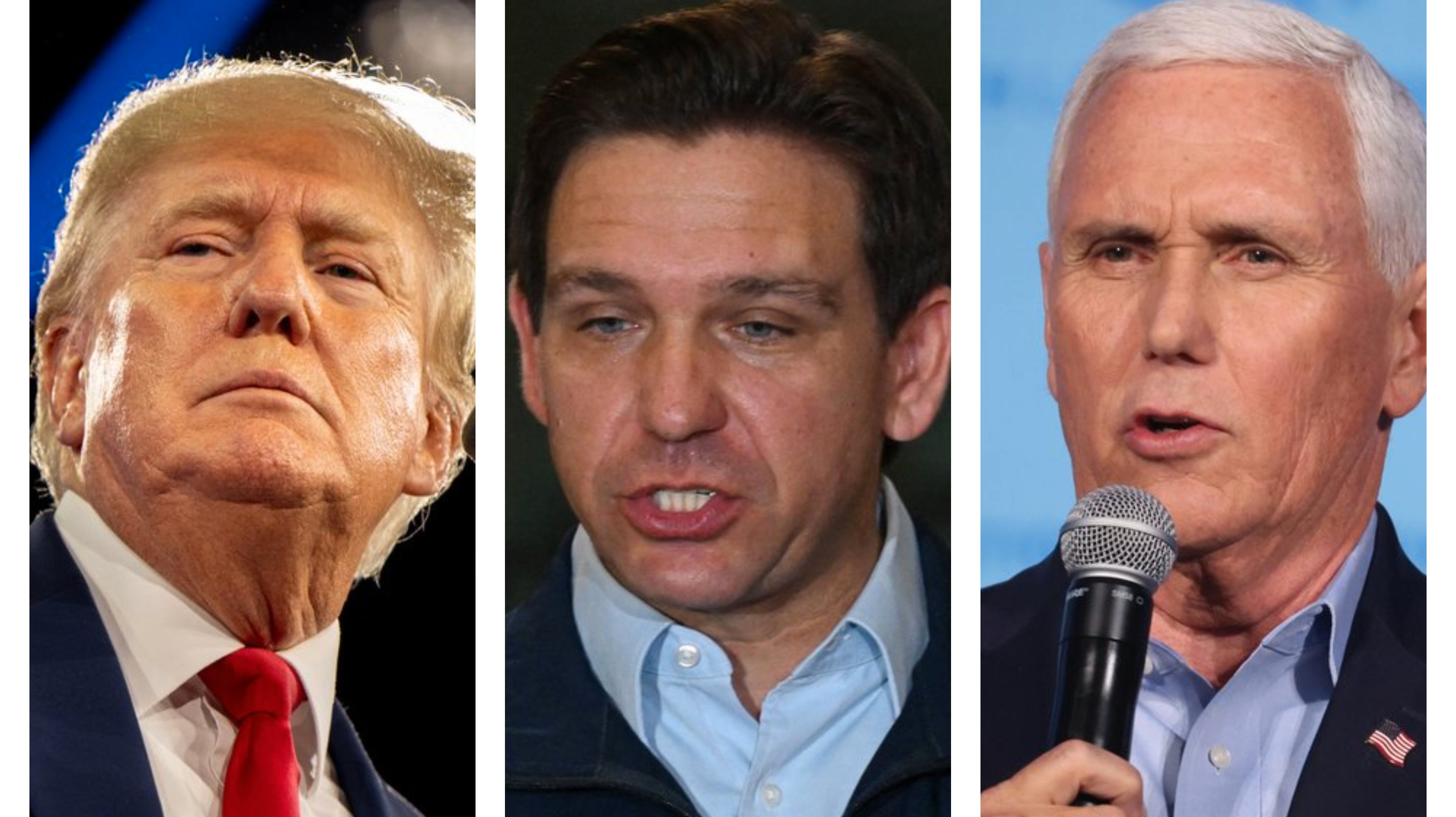 Trump, DeSantis e Pence lideram nas primárias republicanas foto