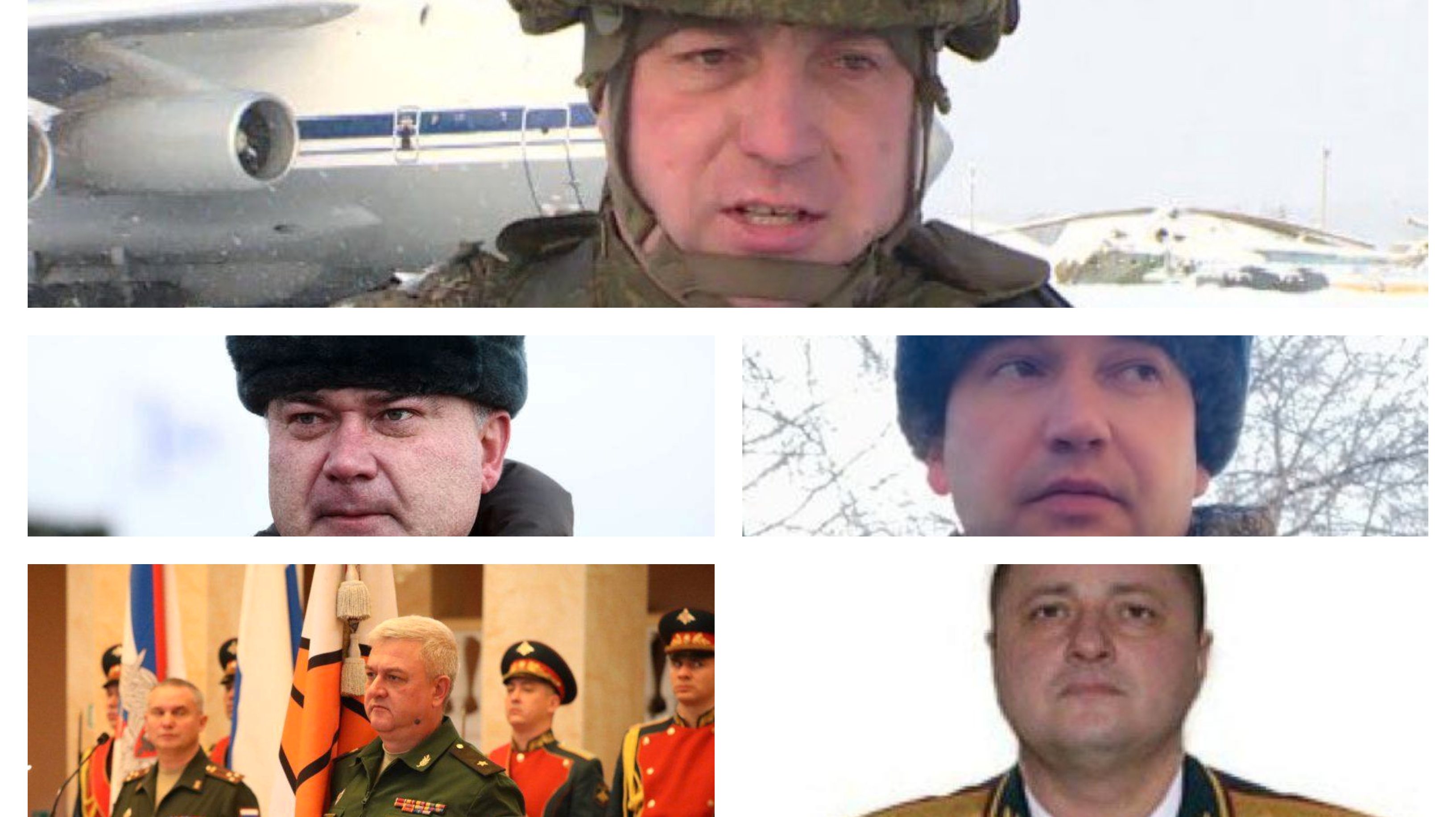 De cima para baixo, da esquerda para a direita: Sergei Sukharev, Andrei Sukhovetsky, Vitaly Gerasimov, Andrei Kolesnikov e Oleg Mityaev
