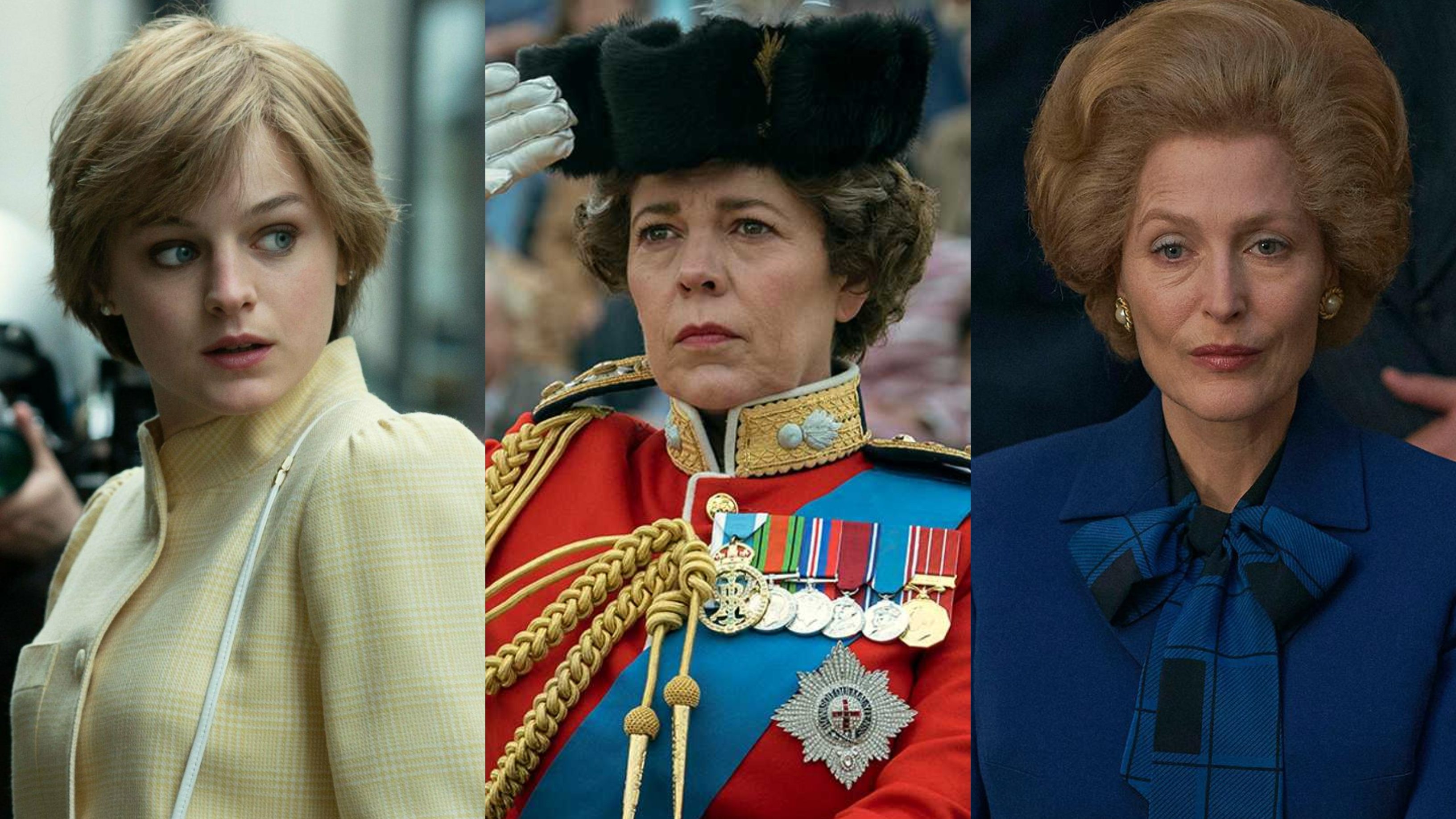 Diana (Emma Corrin), Isabel II (Olivia Colman) e Margaret Thatcher (Gillian Anderson) são as protagonistas da nova temporada da série, que se estreia este domingo, dia 15, na Netflix