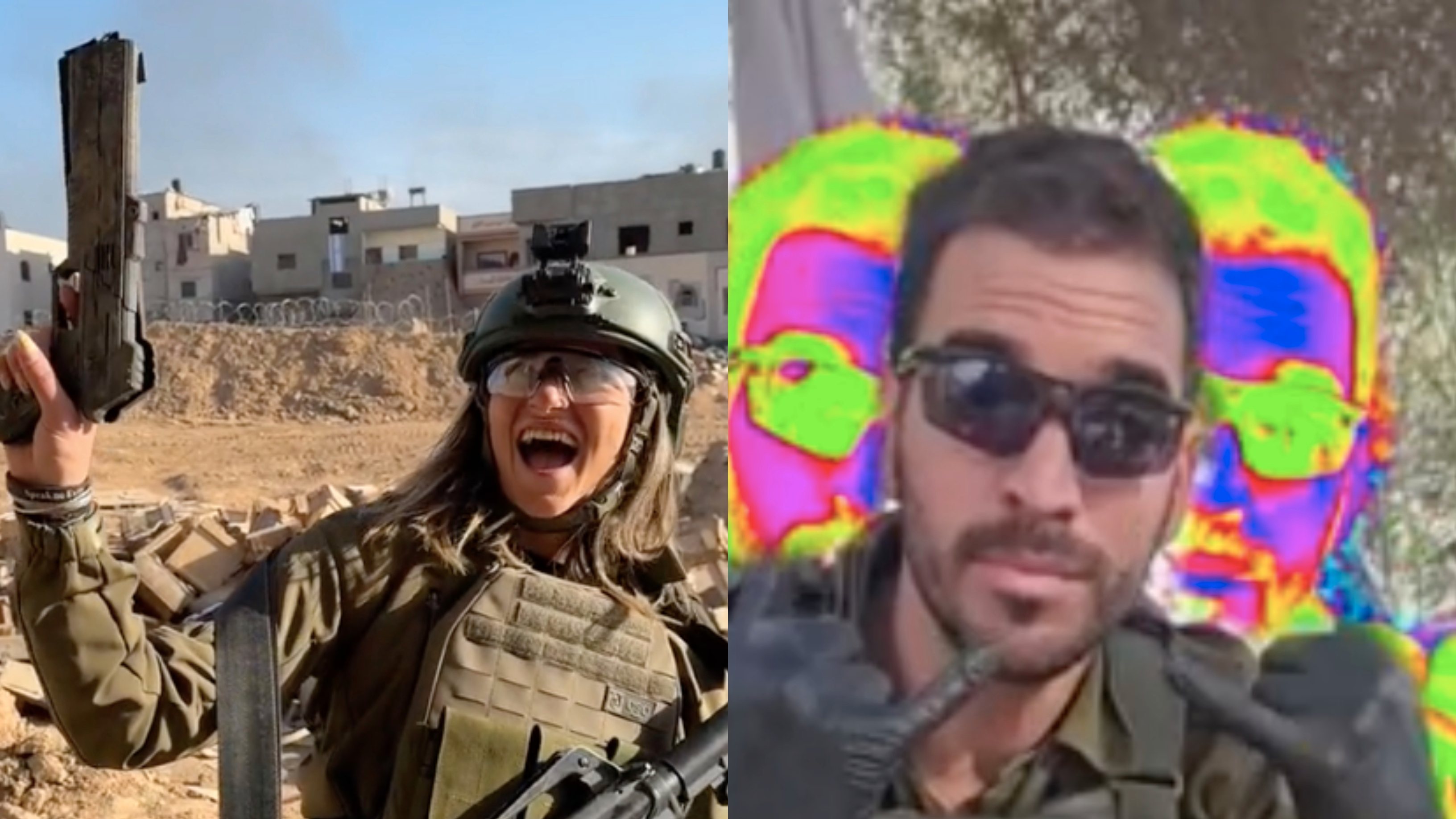 Vídeos de soldados israelitas são partilhados em plataformas como o TikTok, o Instagram, o Facebook ou o Twitter