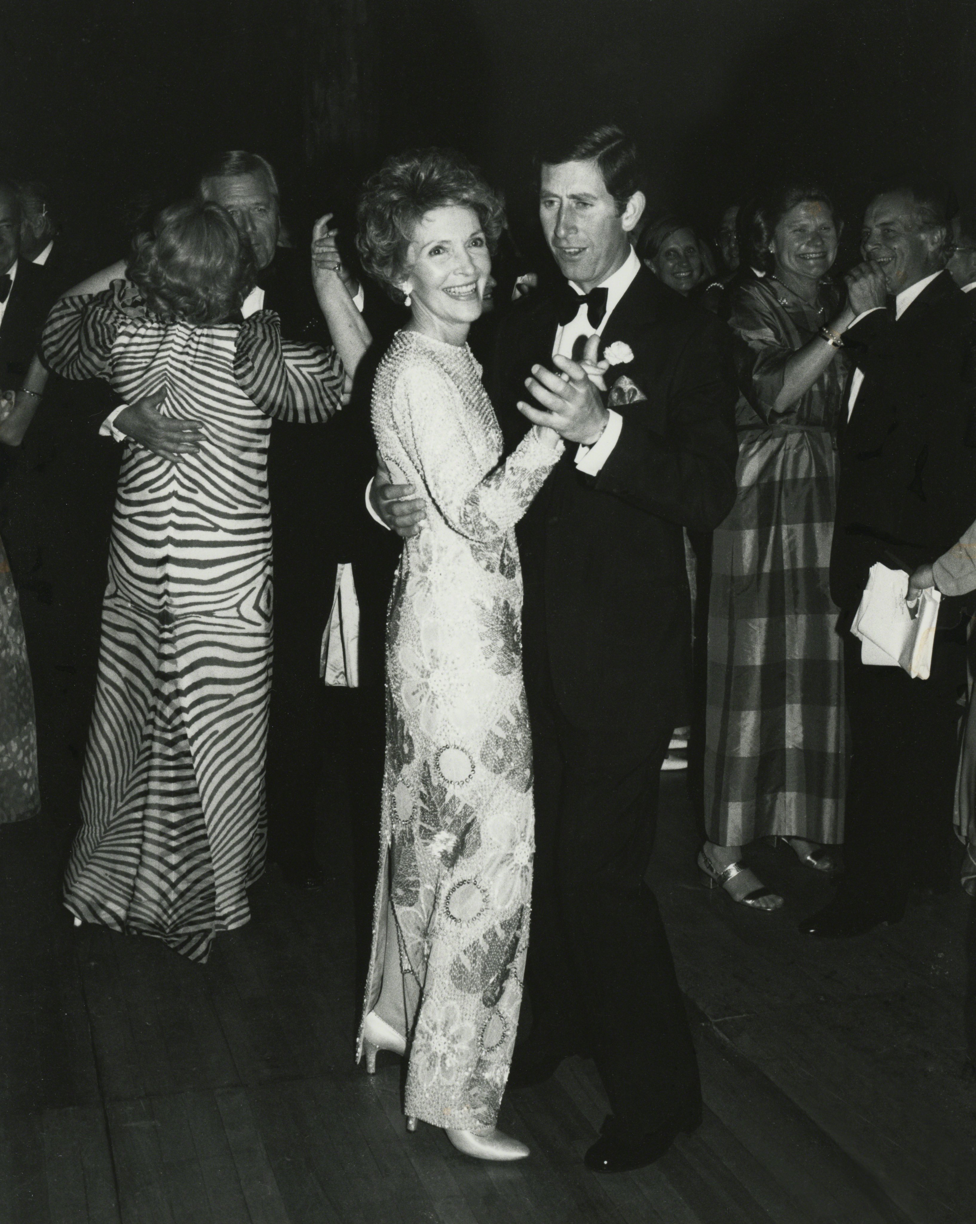 Prince Charles dances with First Lady Nancy Reagan