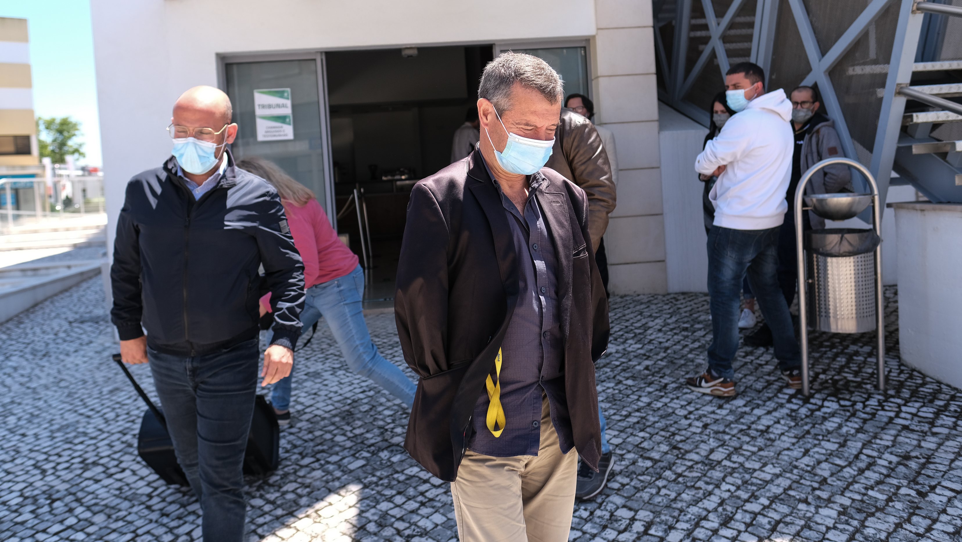Luís Pinto à saída do Tribunal de Leiria