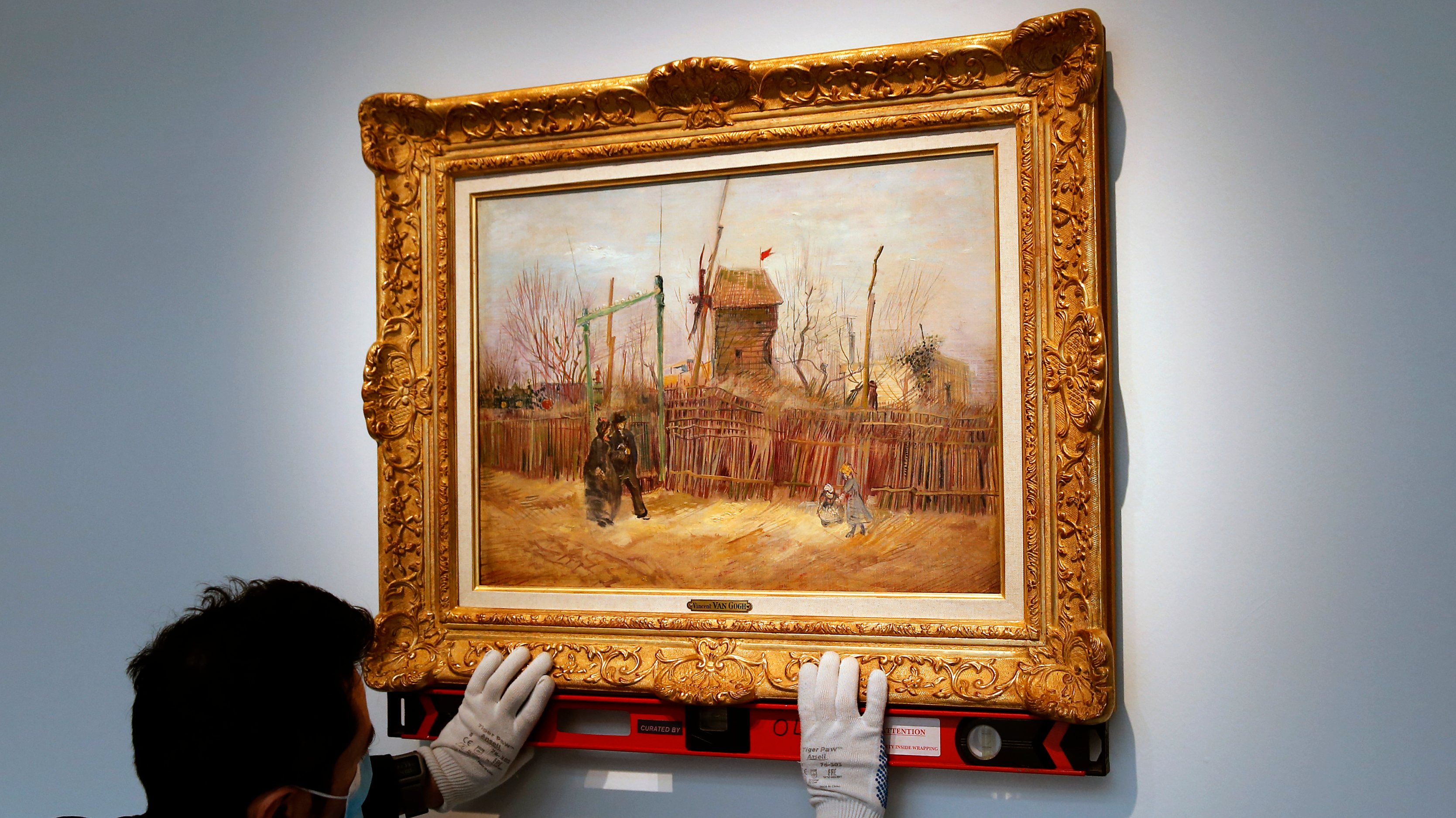 A Painting &quot;Scene De Rue A Montmartre&quot;, 1887 By Dutch Painter Vincent Van Gogh: Exhibition At Sotheby&#039;s Prior To Its Auction