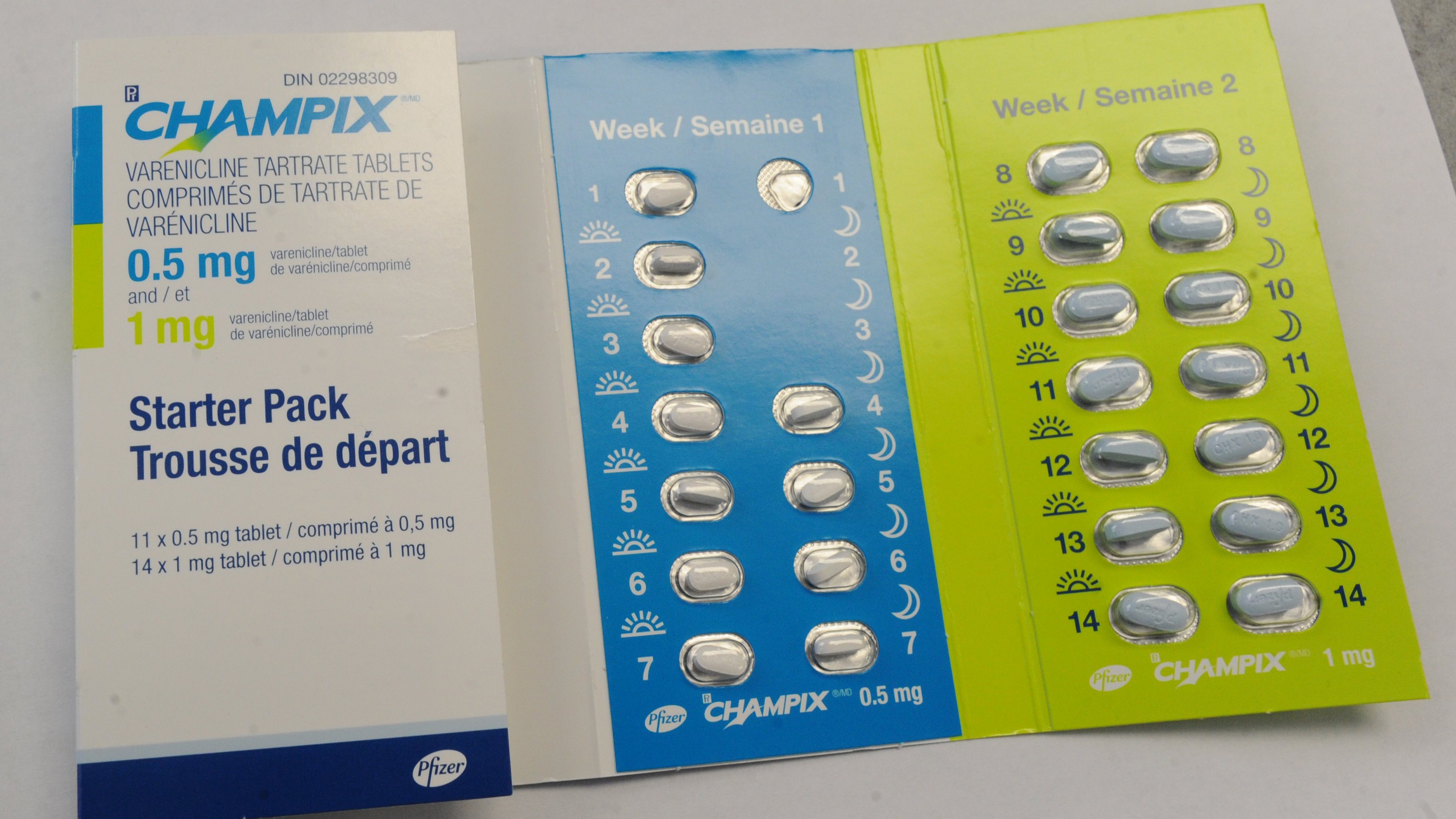 The prescription drug Champix sold locally in Toronto on Sep 24 2012