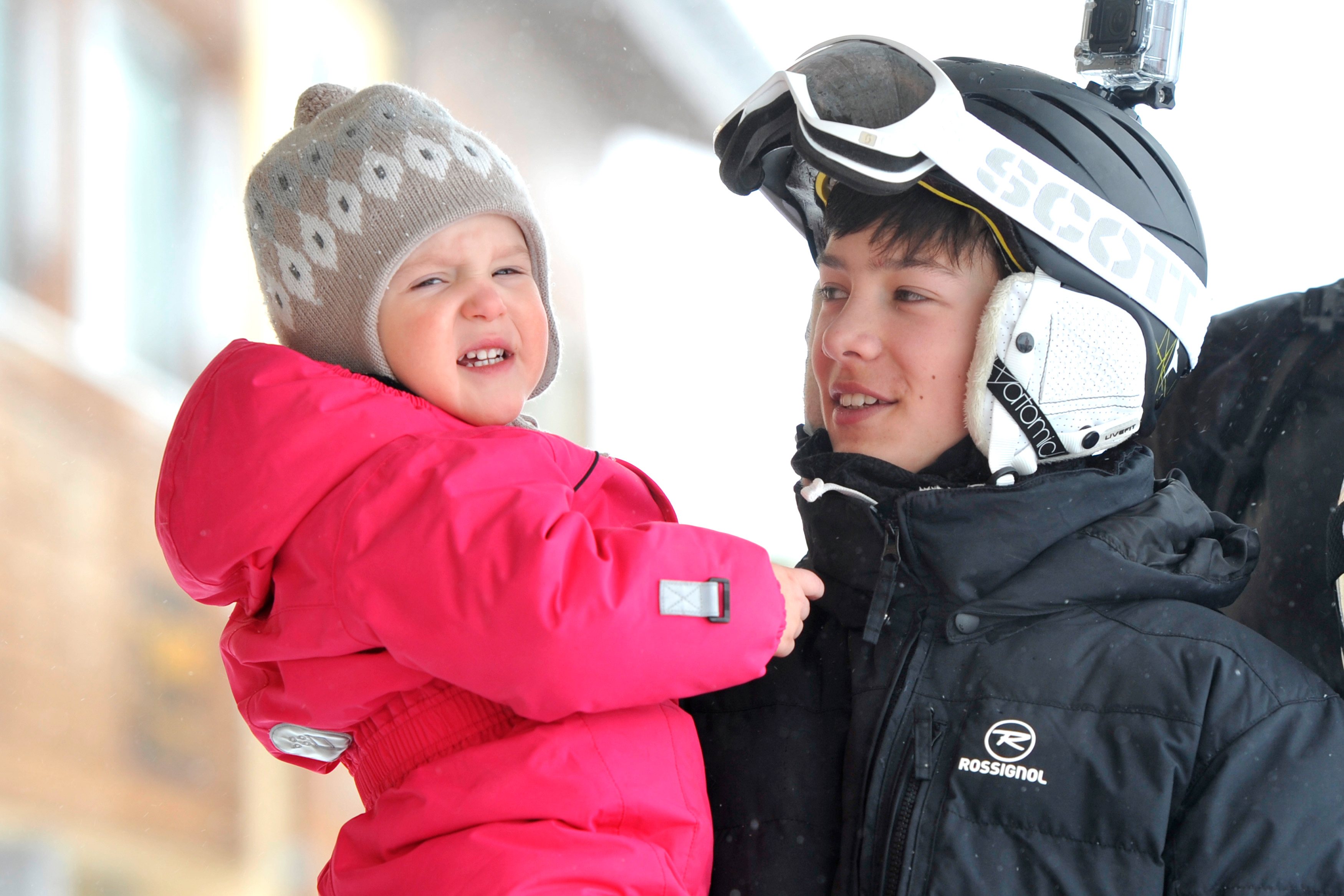 The Danish Royal Family Hold Annual Skiing Photocall In Villars