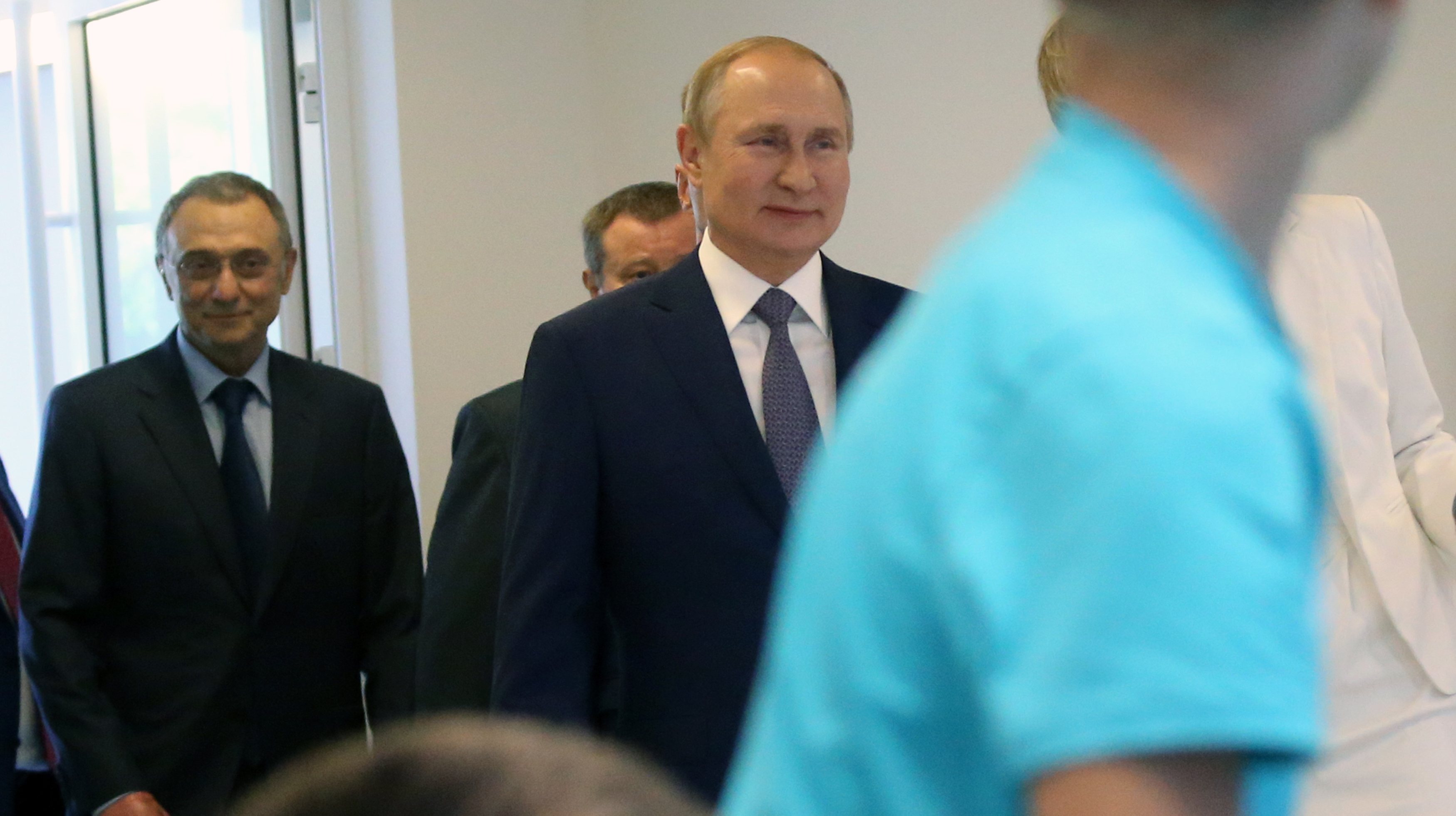 Russian President Vladimir Putin visits the Sirius Center in Sochi