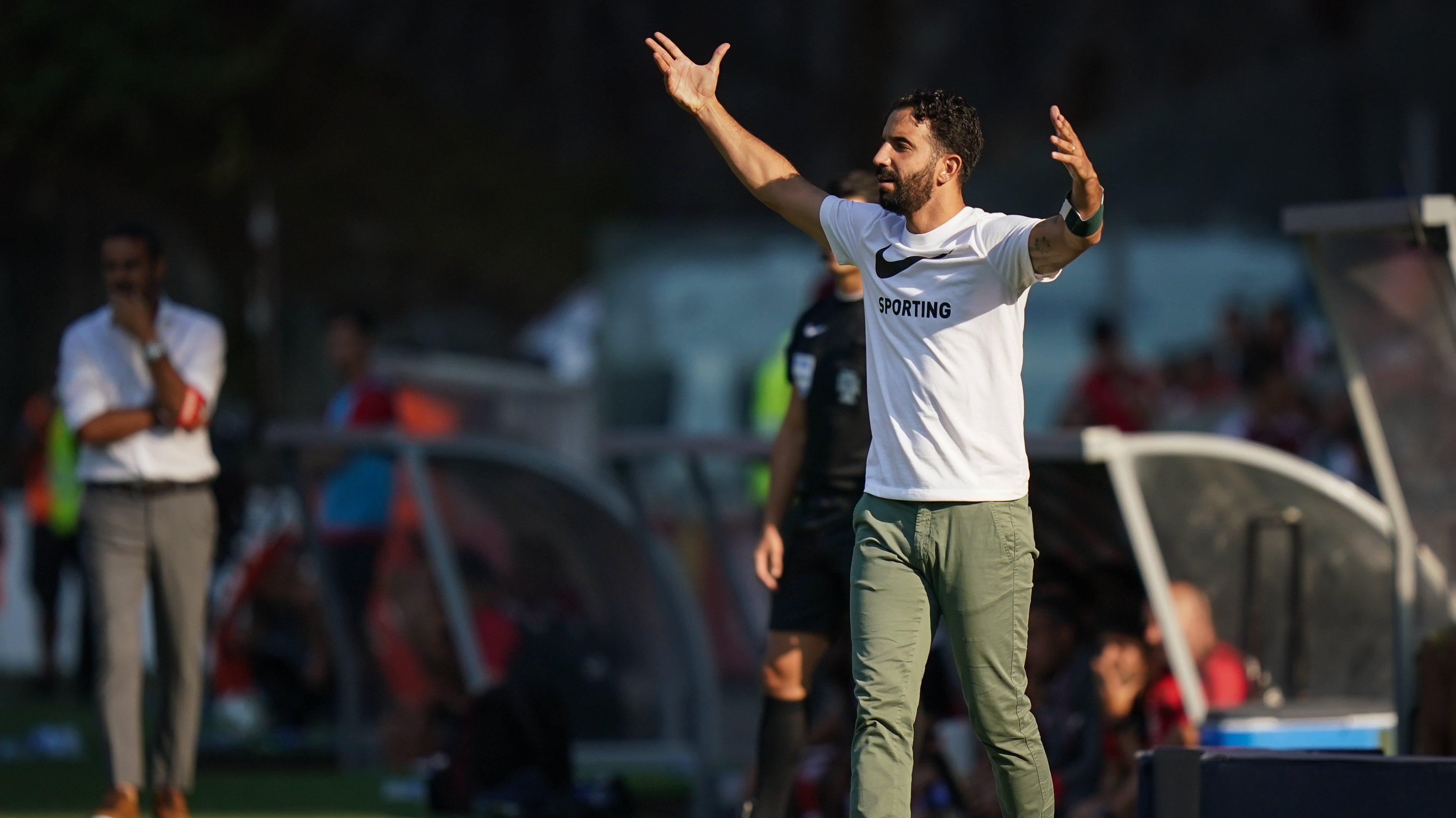 Rúben Amorim não se mostrou preocupado com os três golos sofridos pelo Sporting em Braga na primeira jornada do Campeonato: &quot;Estamos motivados, isto é uma maratona&quot;