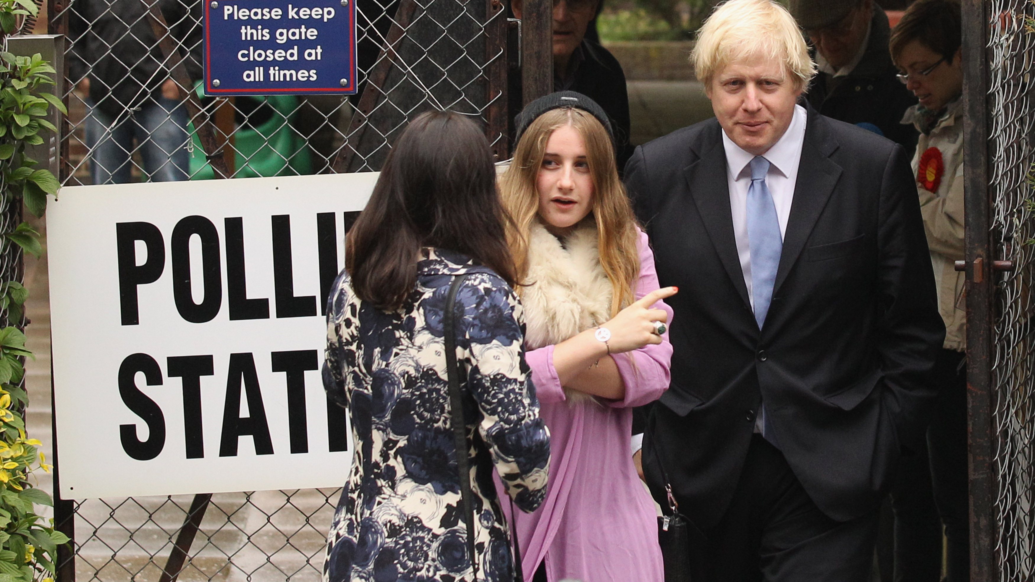 Current Mayor Of London Boris Johnson Casts His Vote In The London Mayoral Elections