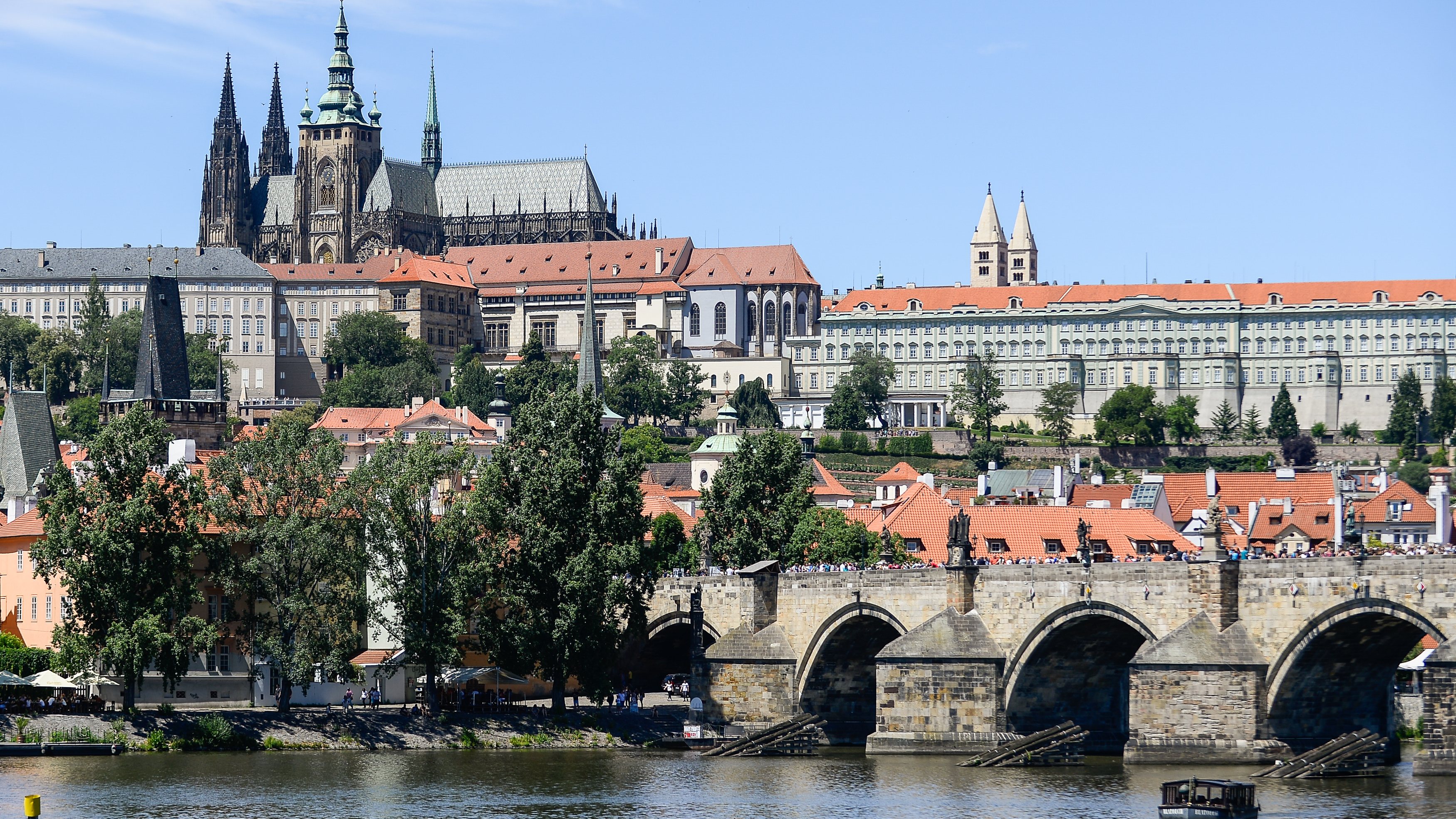 A view of the Prague Castle