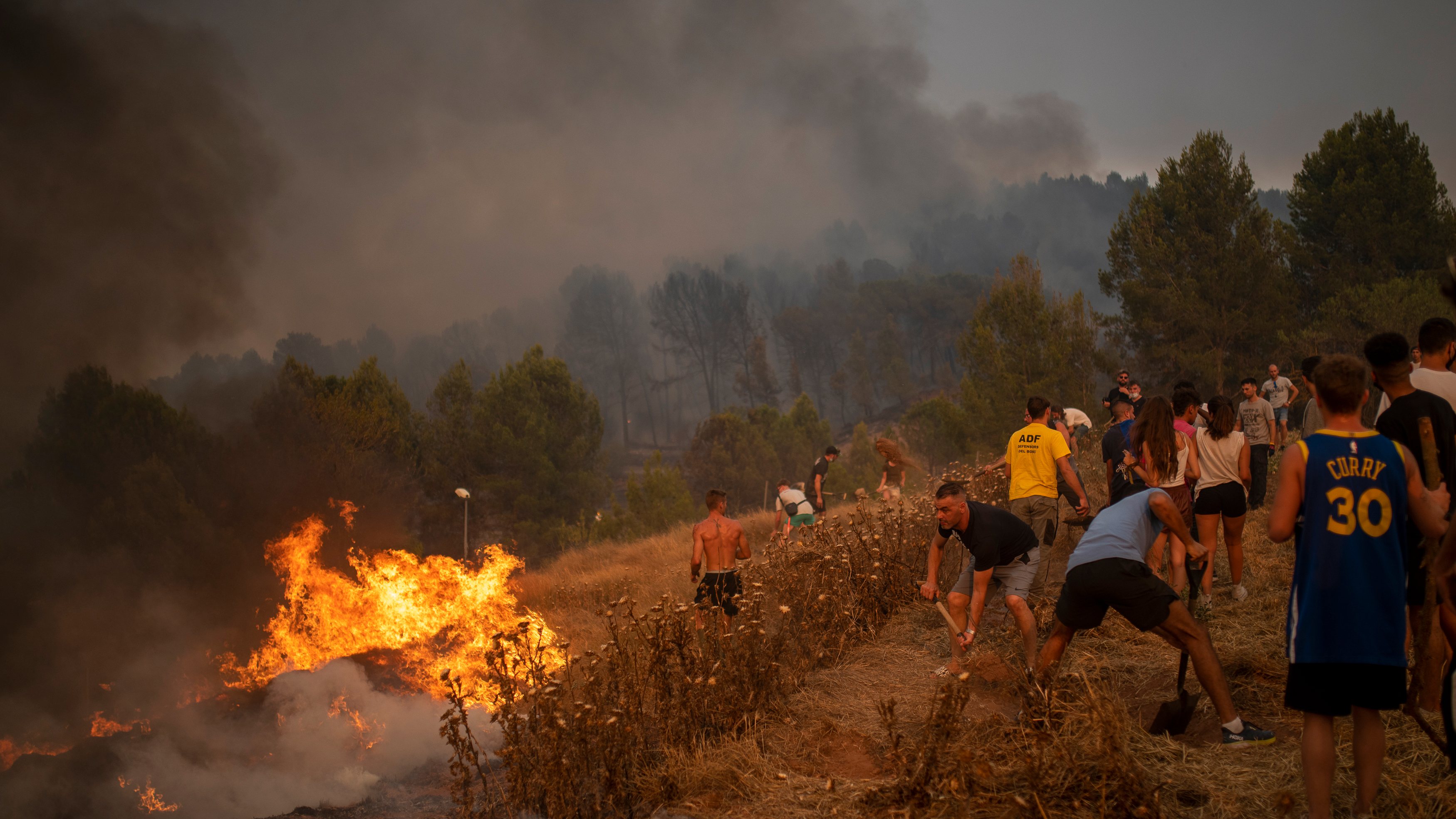 Forest Fire In Pont De Vilomara (barcelona) Burns 95 Hectares