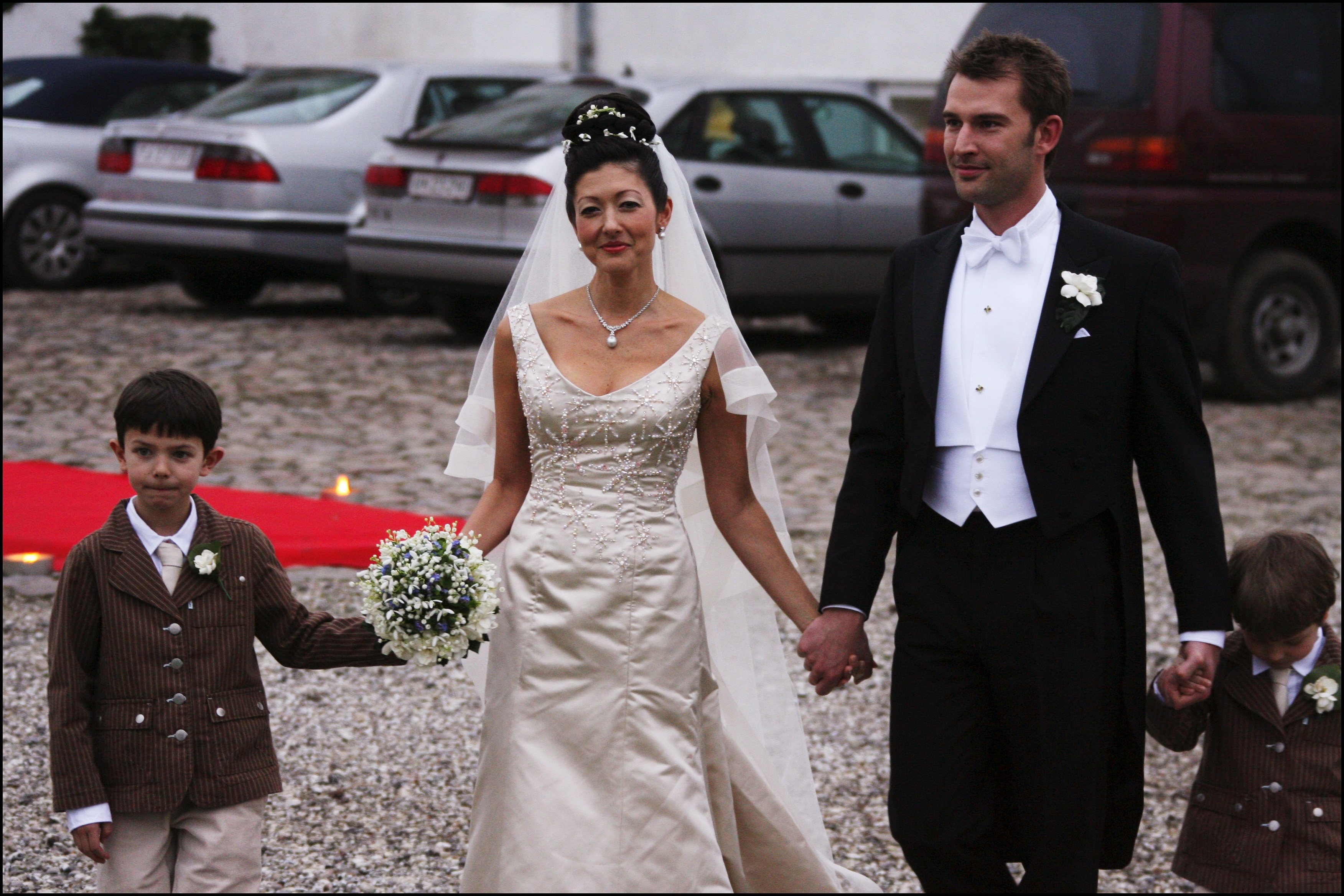 Wedding Of Princess Alexandra Of Denmark And Martin Joergensen in Fakse, Denmark on March 03, 2007.